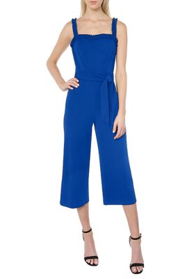 Women's Ruffle Jumpsuit With Tie