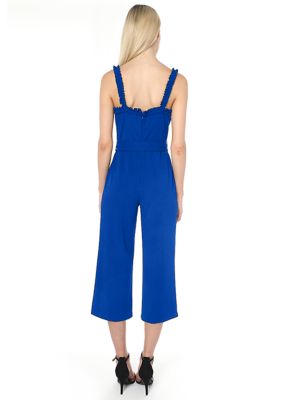 Women's Ruffle Jumpsuit With Tie