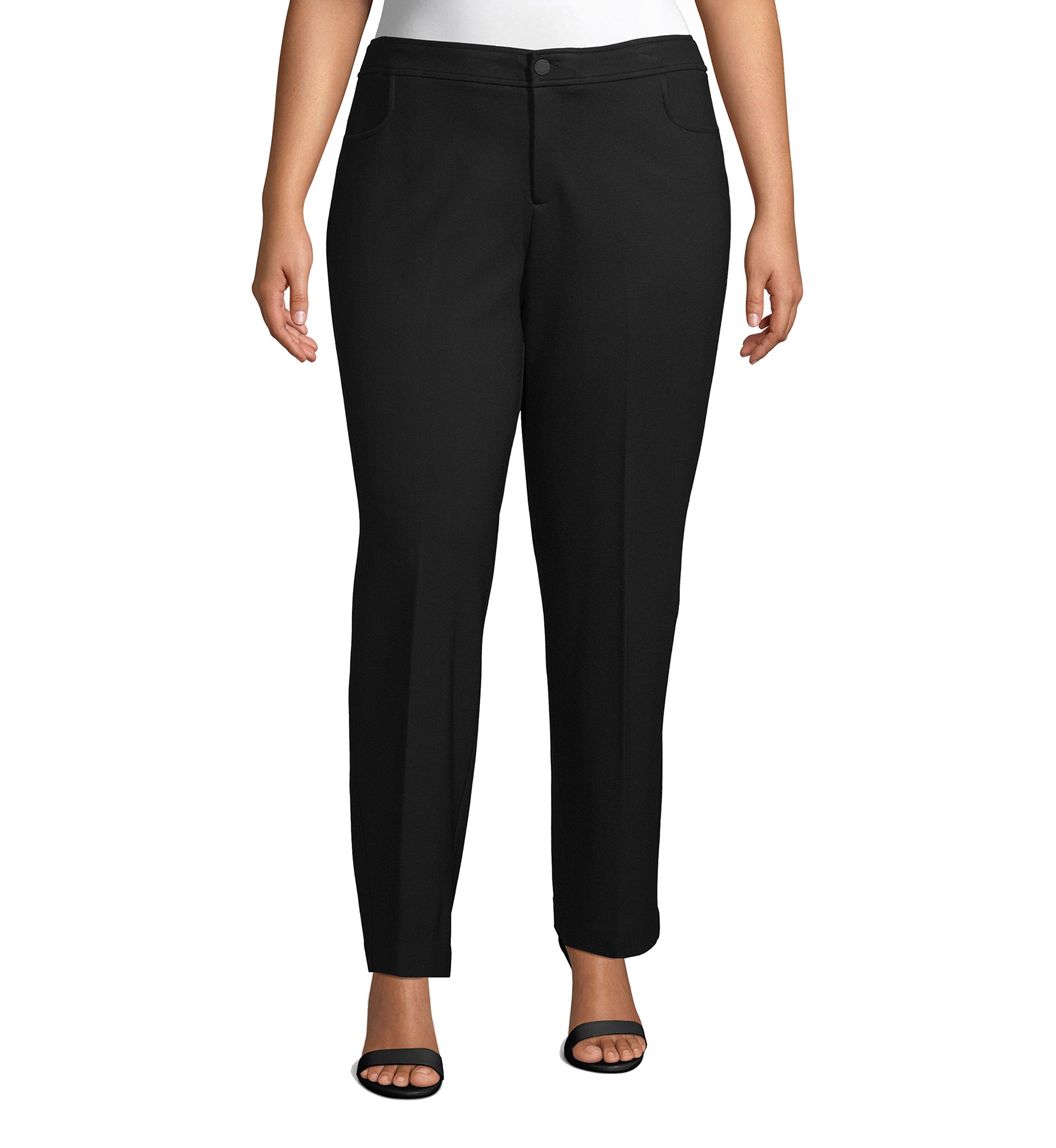 	  Plus Size Flare Leg Compression Pants
