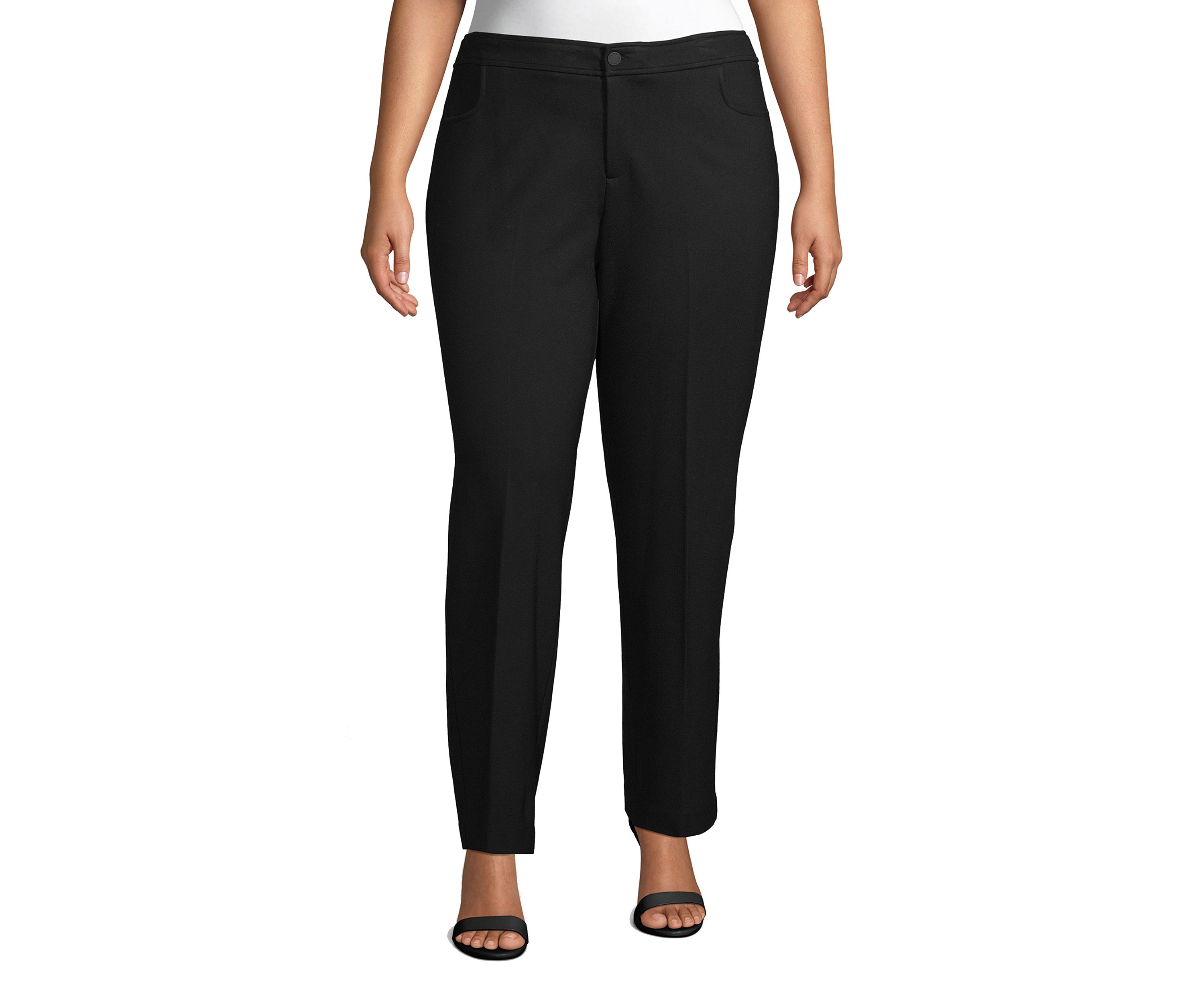 	  Plus Size Flare Leg Compression Pants