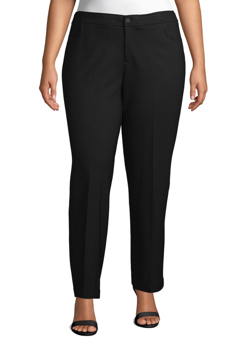 	  Plus Size Flare Leg Compression Pants