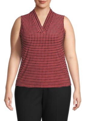 plus size printed tops