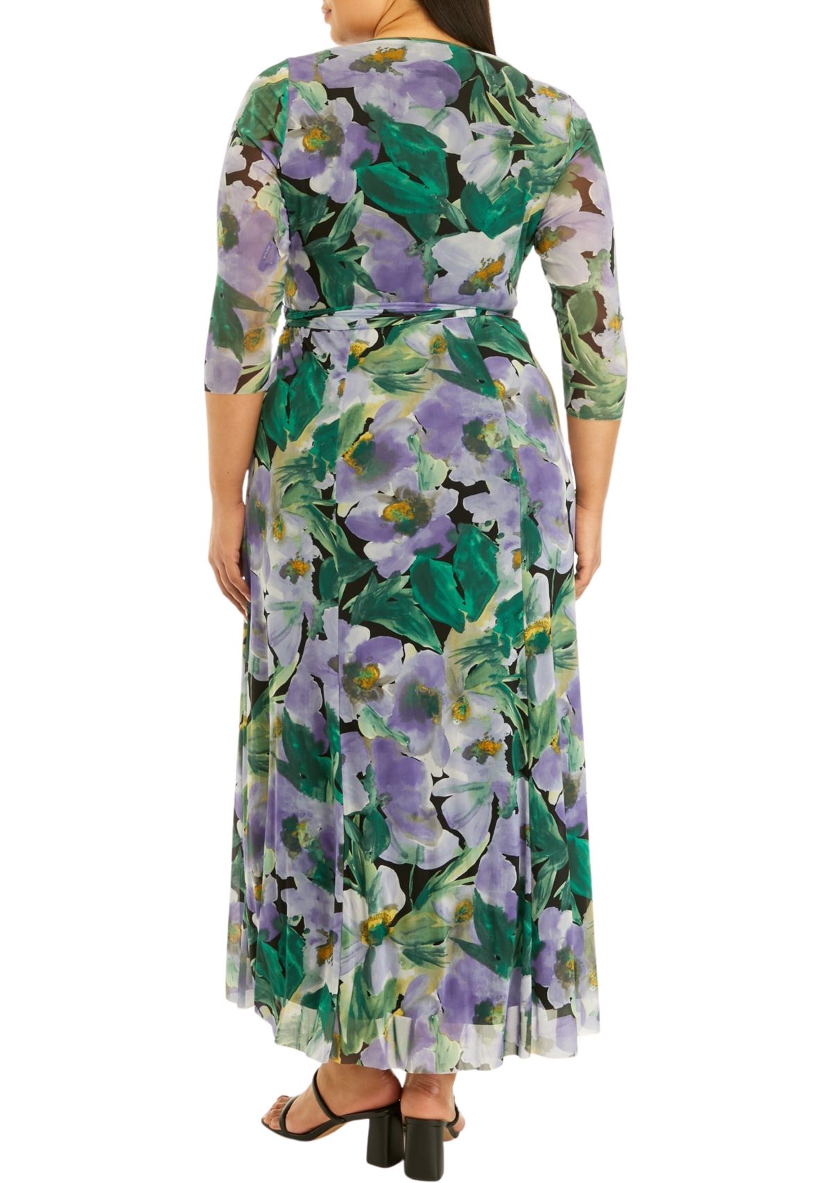Peasant 3/4 slv single layer dress