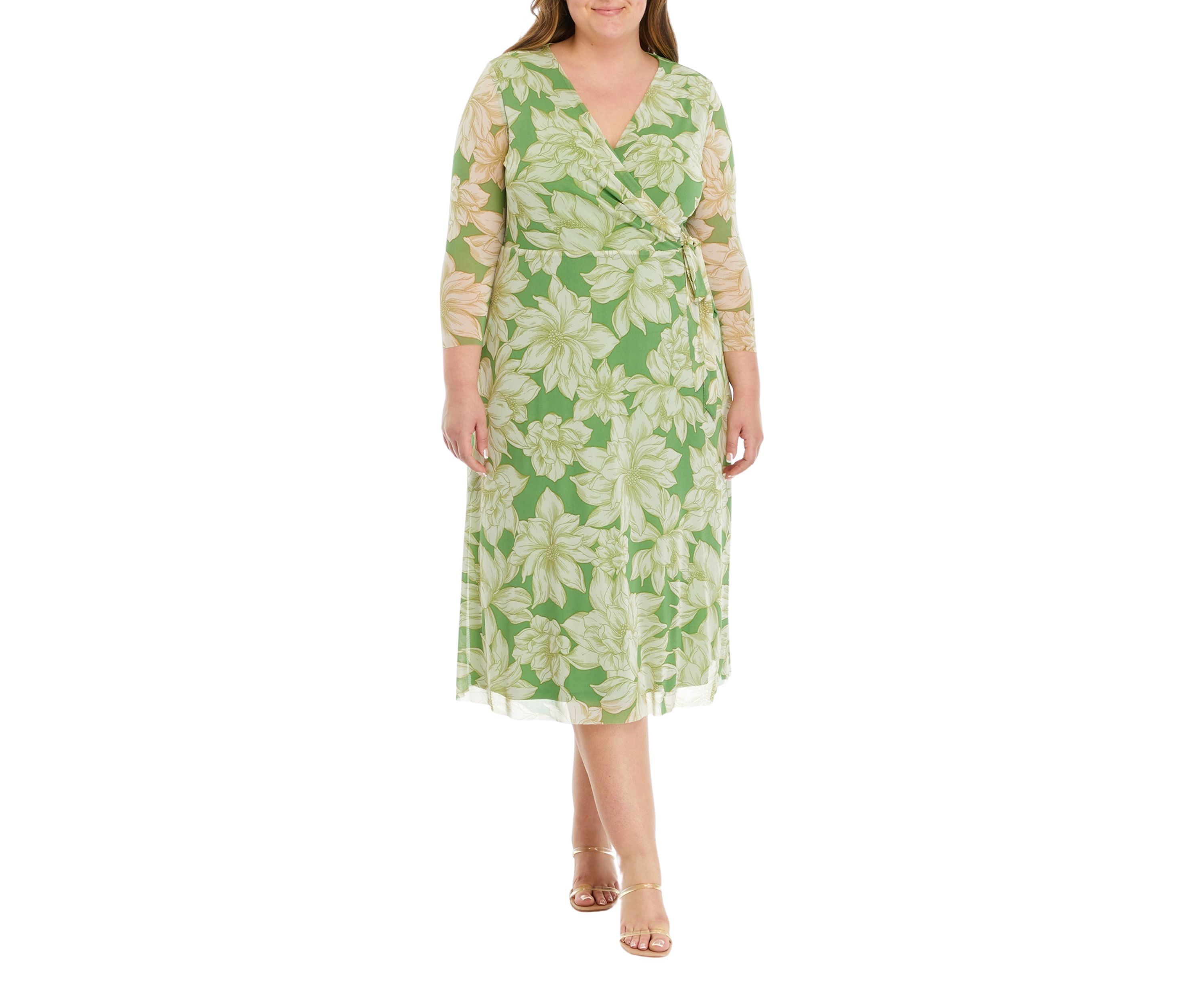 MIDI WRAP DRESS