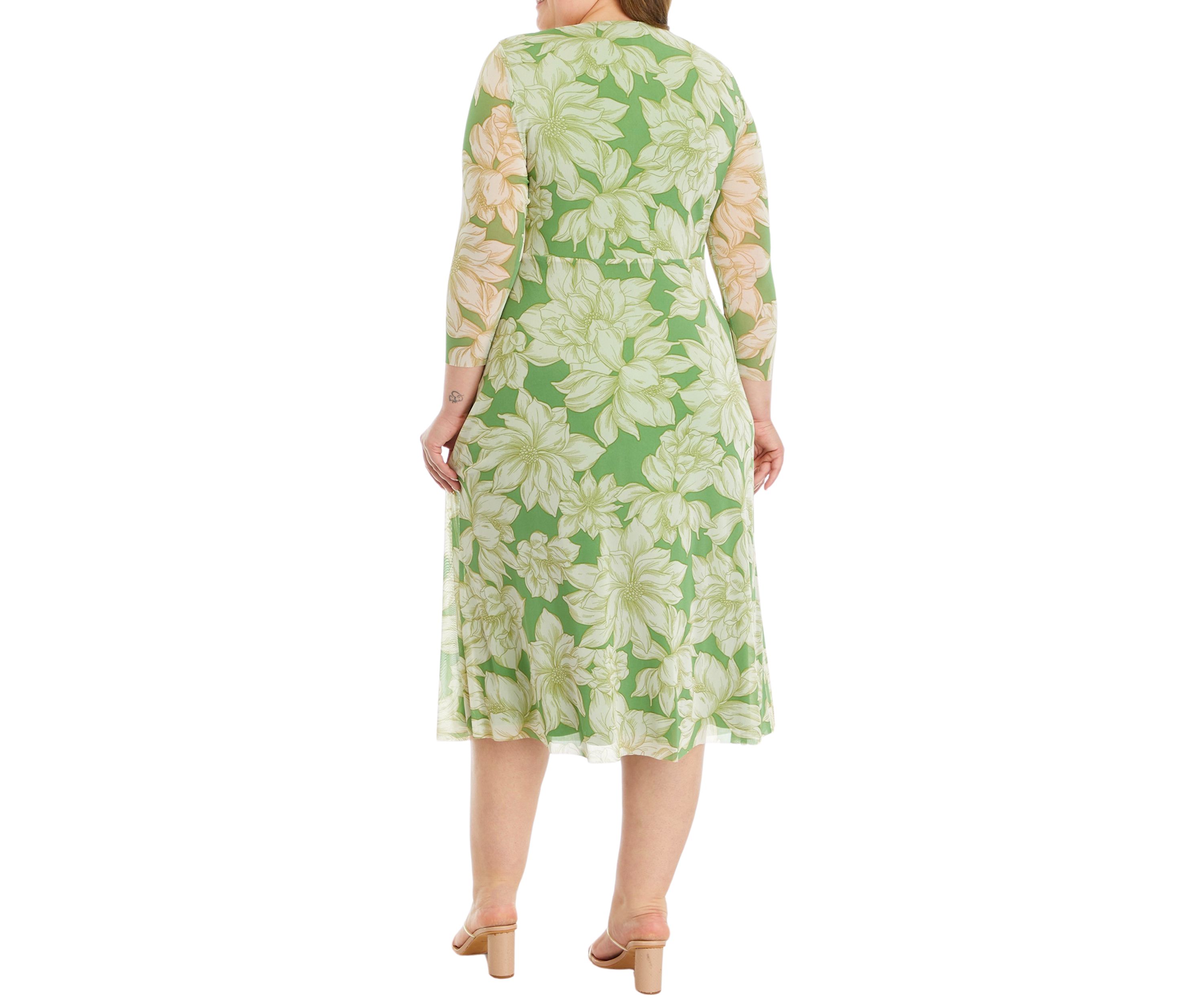 MIDI WRAP DRESS