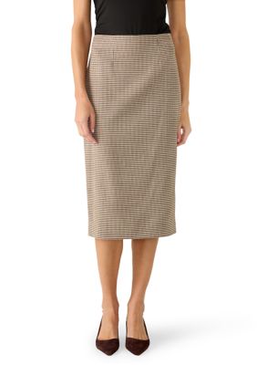 Anne Klein Women's CB Zip Midi Skirt