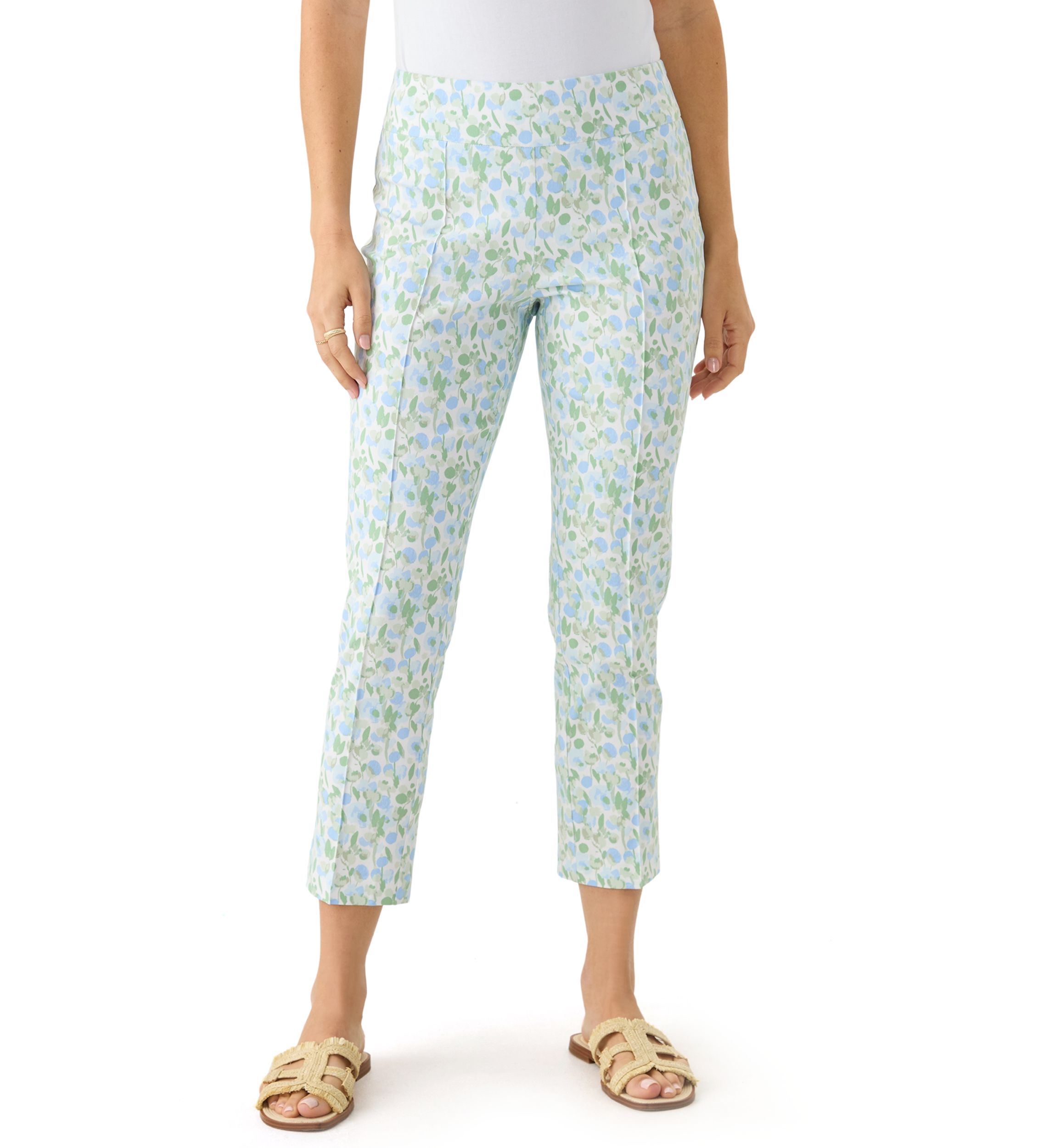 Womens Millennium Pintuck Capri Pants 