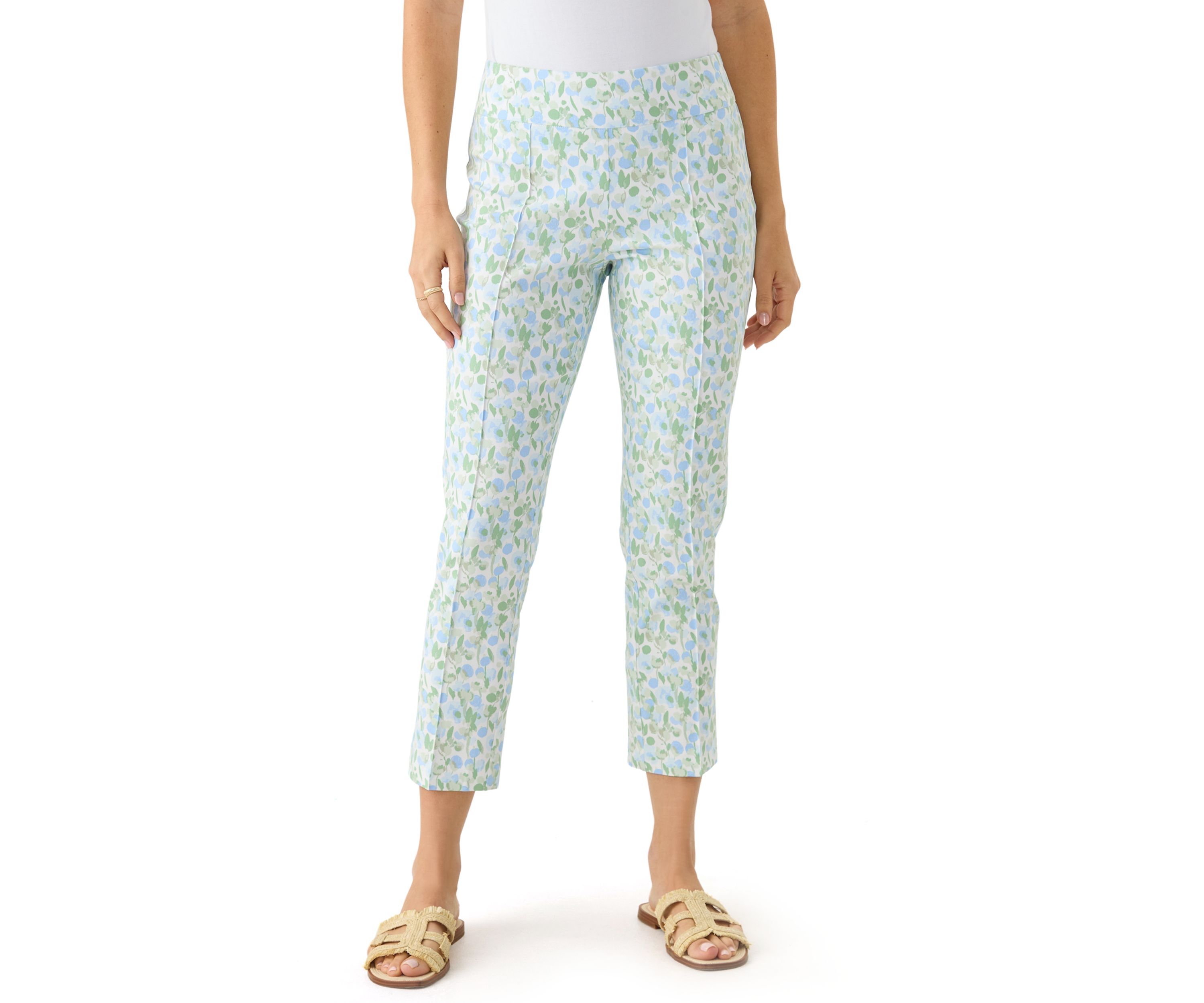 Womens Millennium Pintuck Capri Pants 