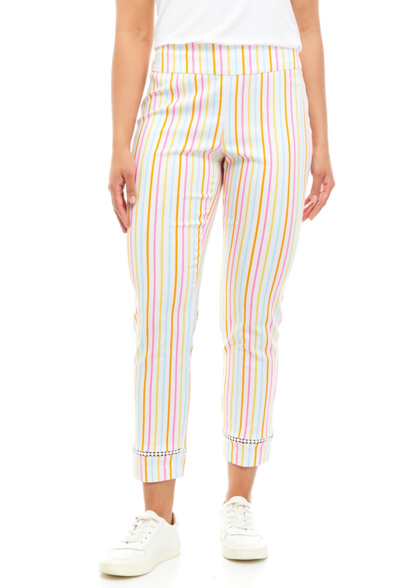 Womens Print Millenium Ankle Pants 
