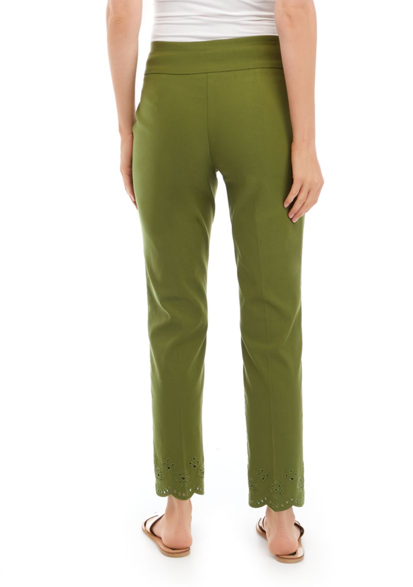 Womens Embellished Hem Pants