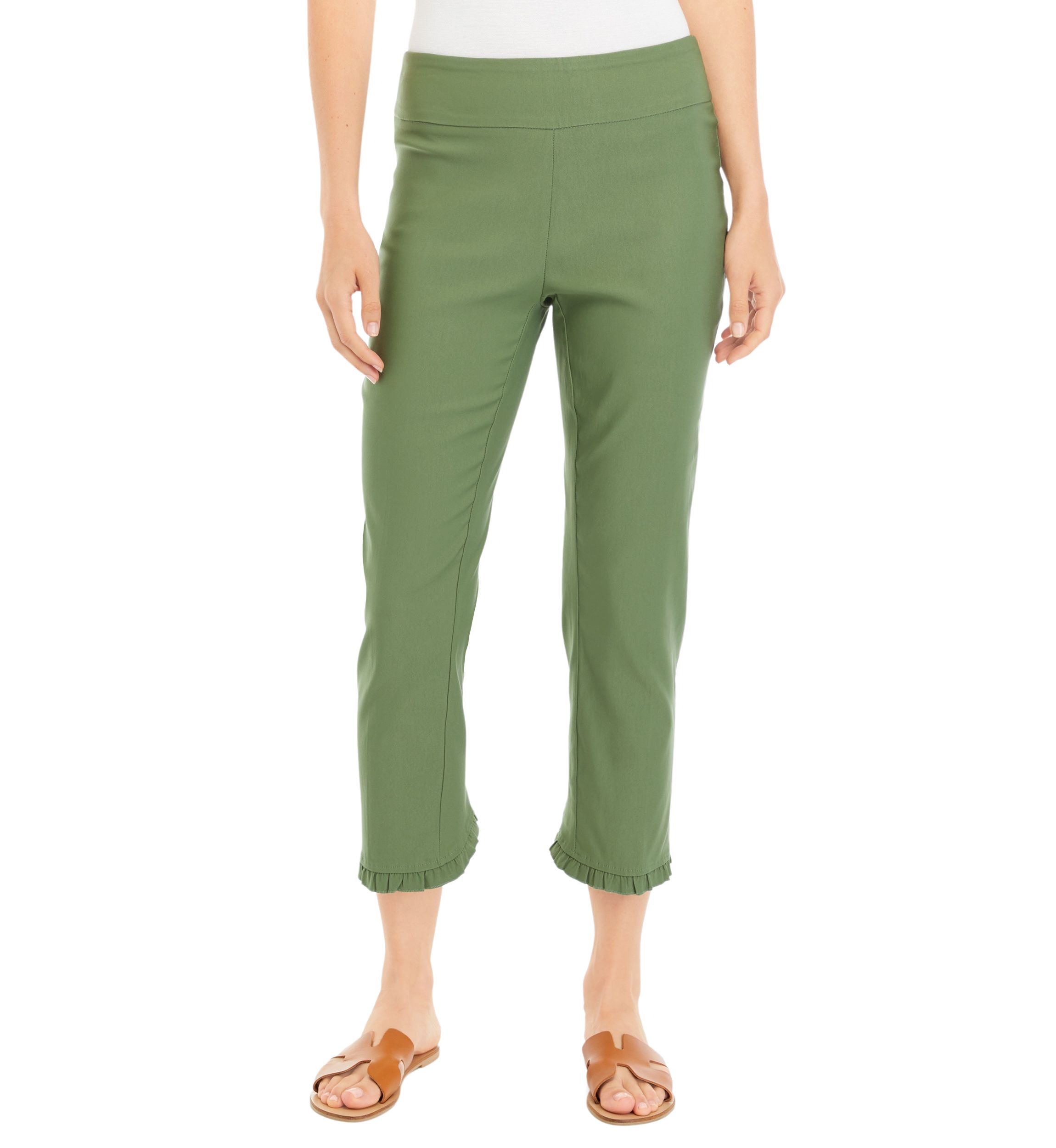 Womens Ruffle Hem Pants