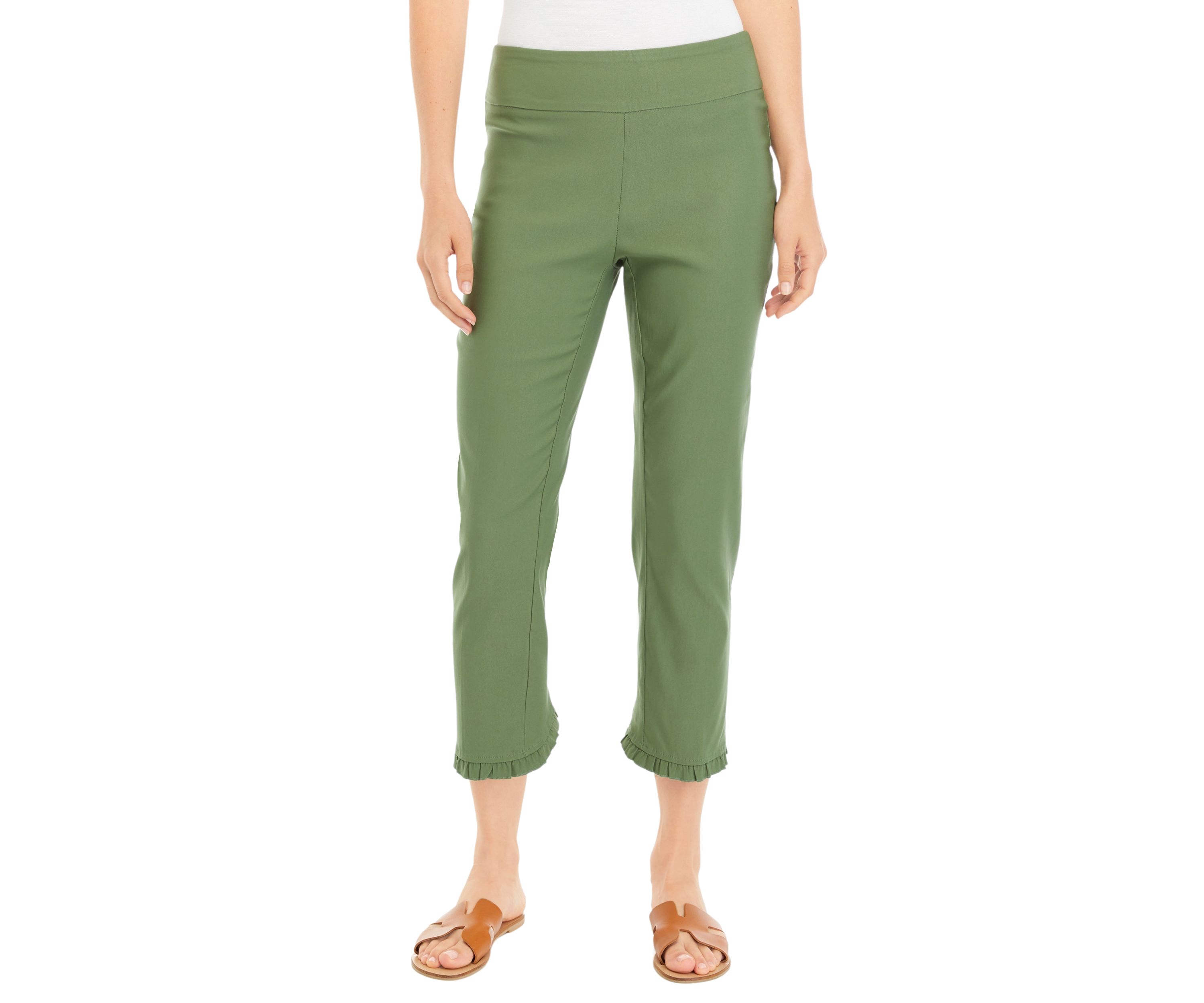 Womens Ruffle Hem Pants
