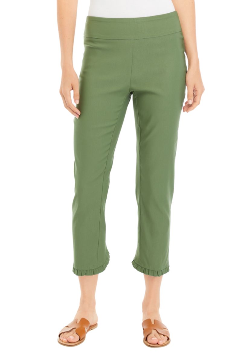 Womens Ruffle Hem Pants