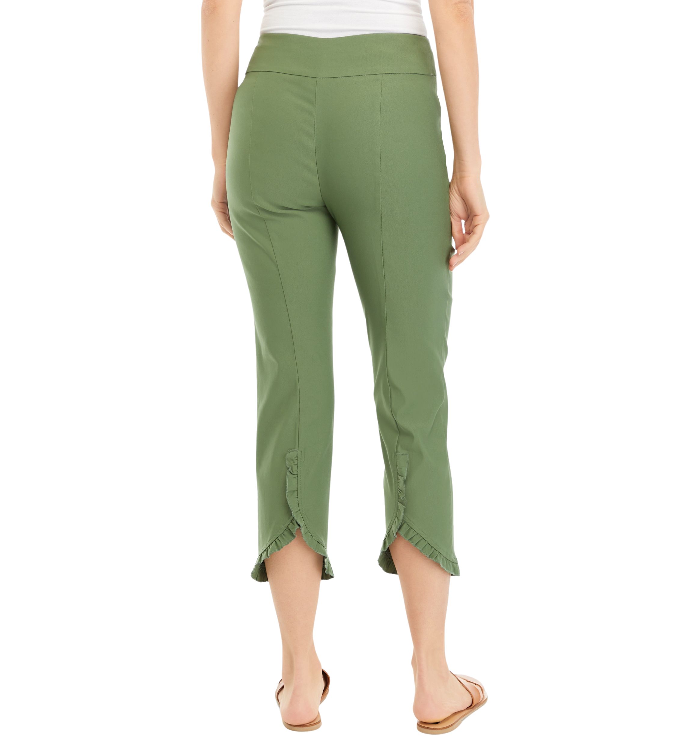 Womens Ruffle Hem Pants