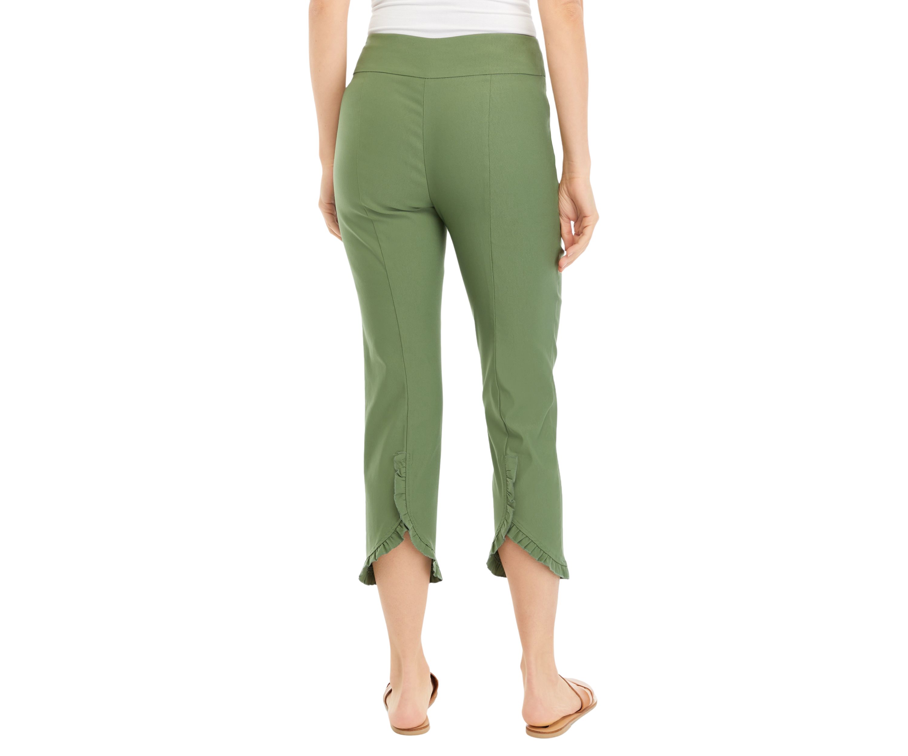 Womens Ruffle Hem Pants