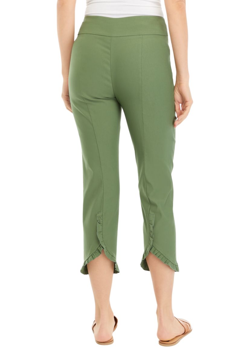 Womens Ruffle Hem Pants