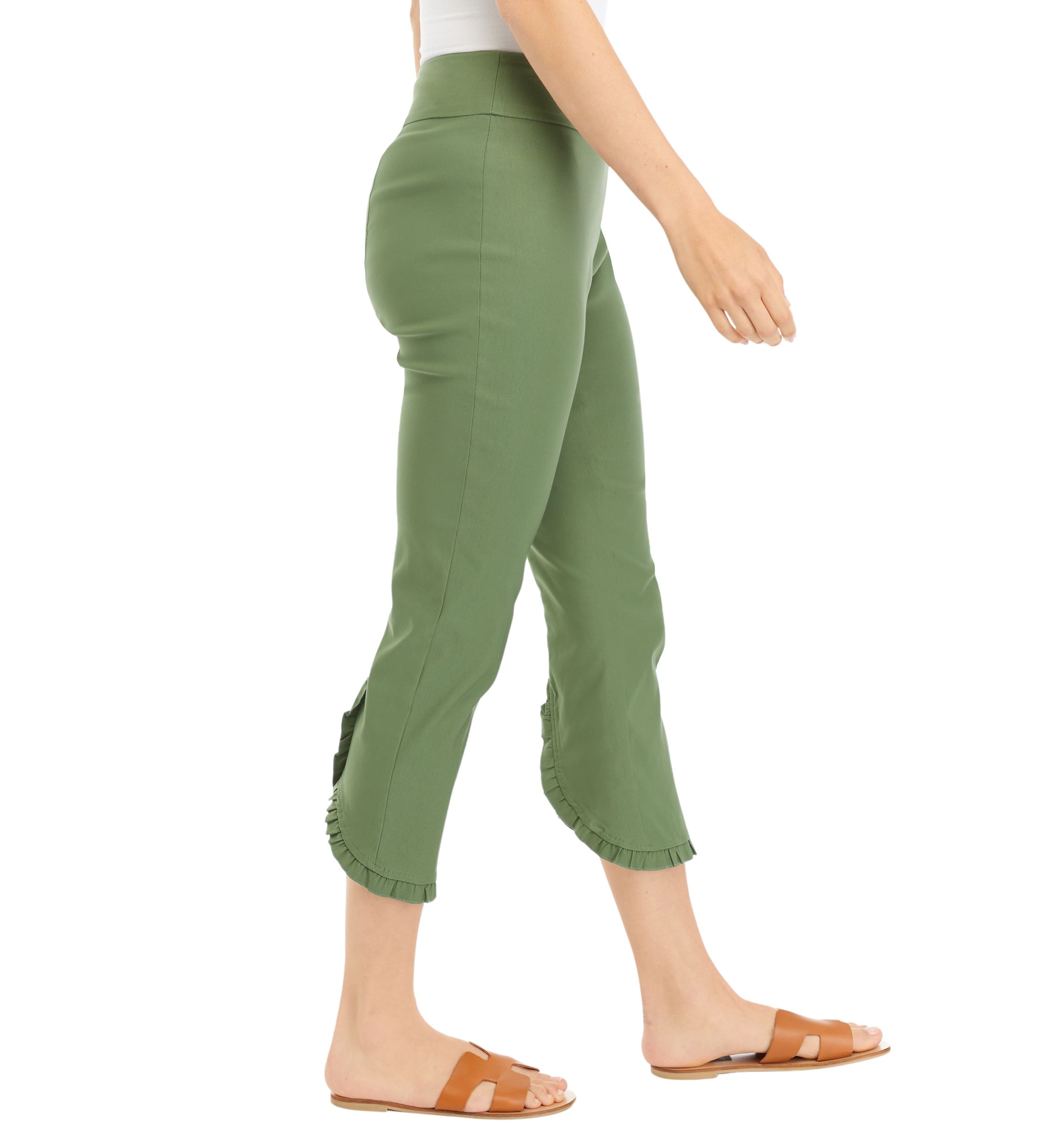 Womens Ruffle Hem Pants