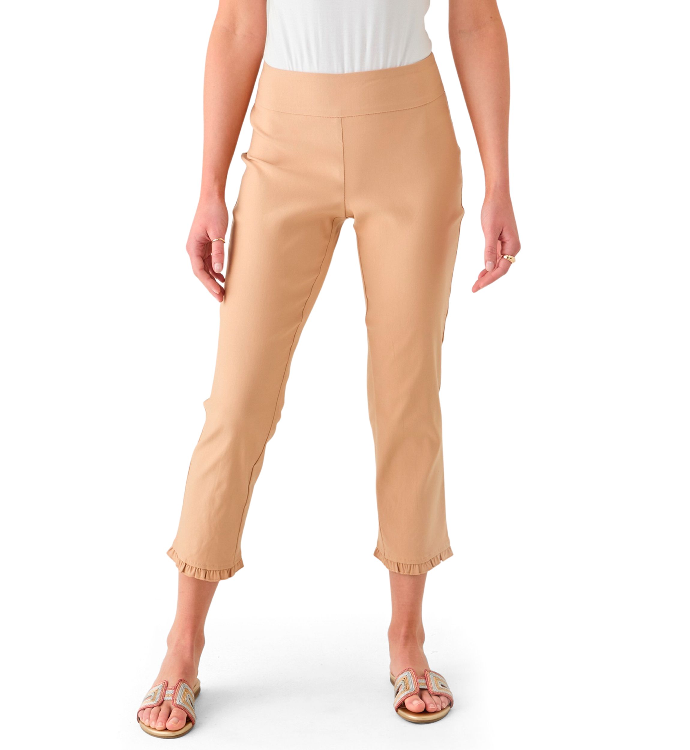 Womens Ruffle Hem Millennium Pants