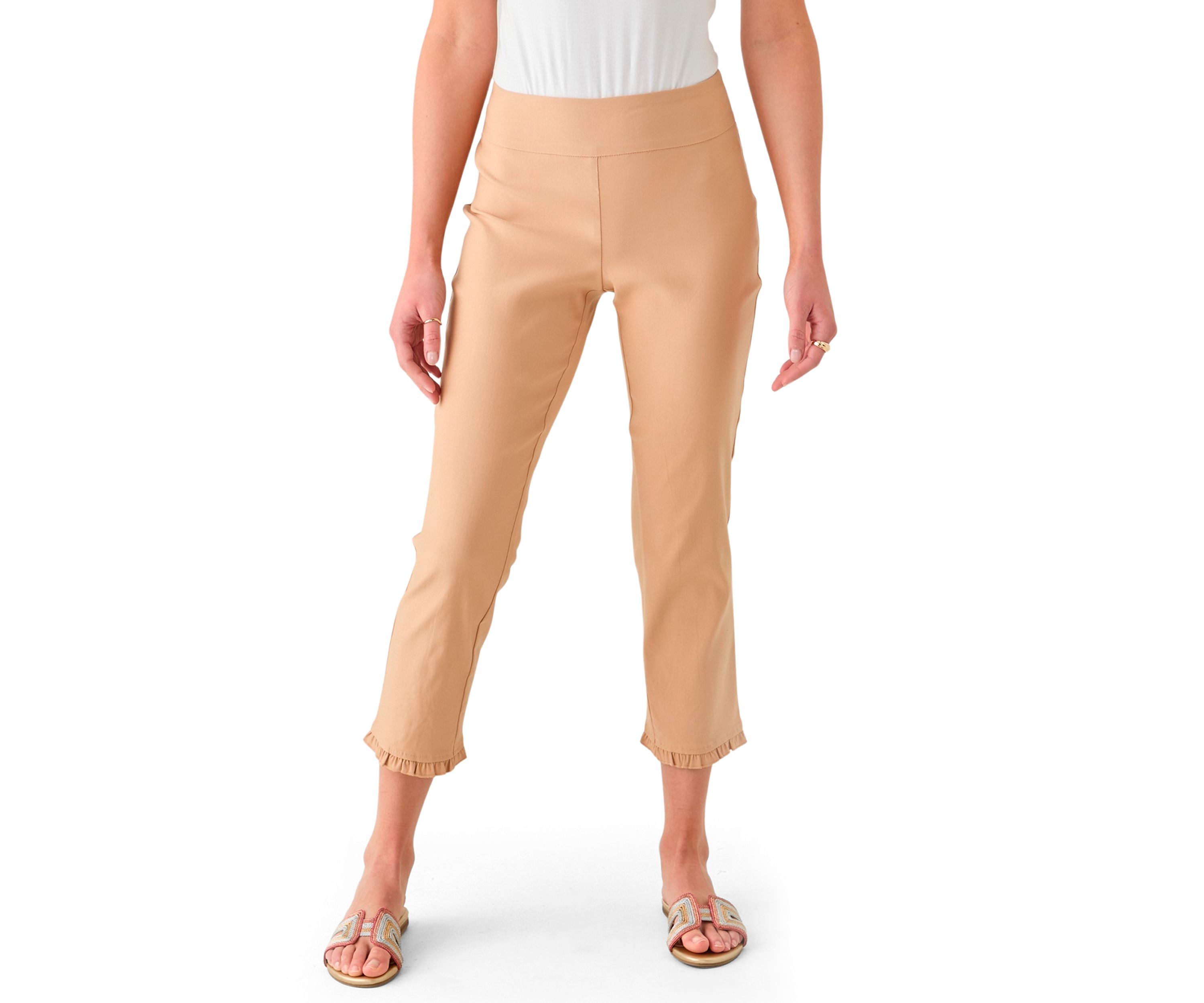 Womens Ruffle Hem Millennium Pants