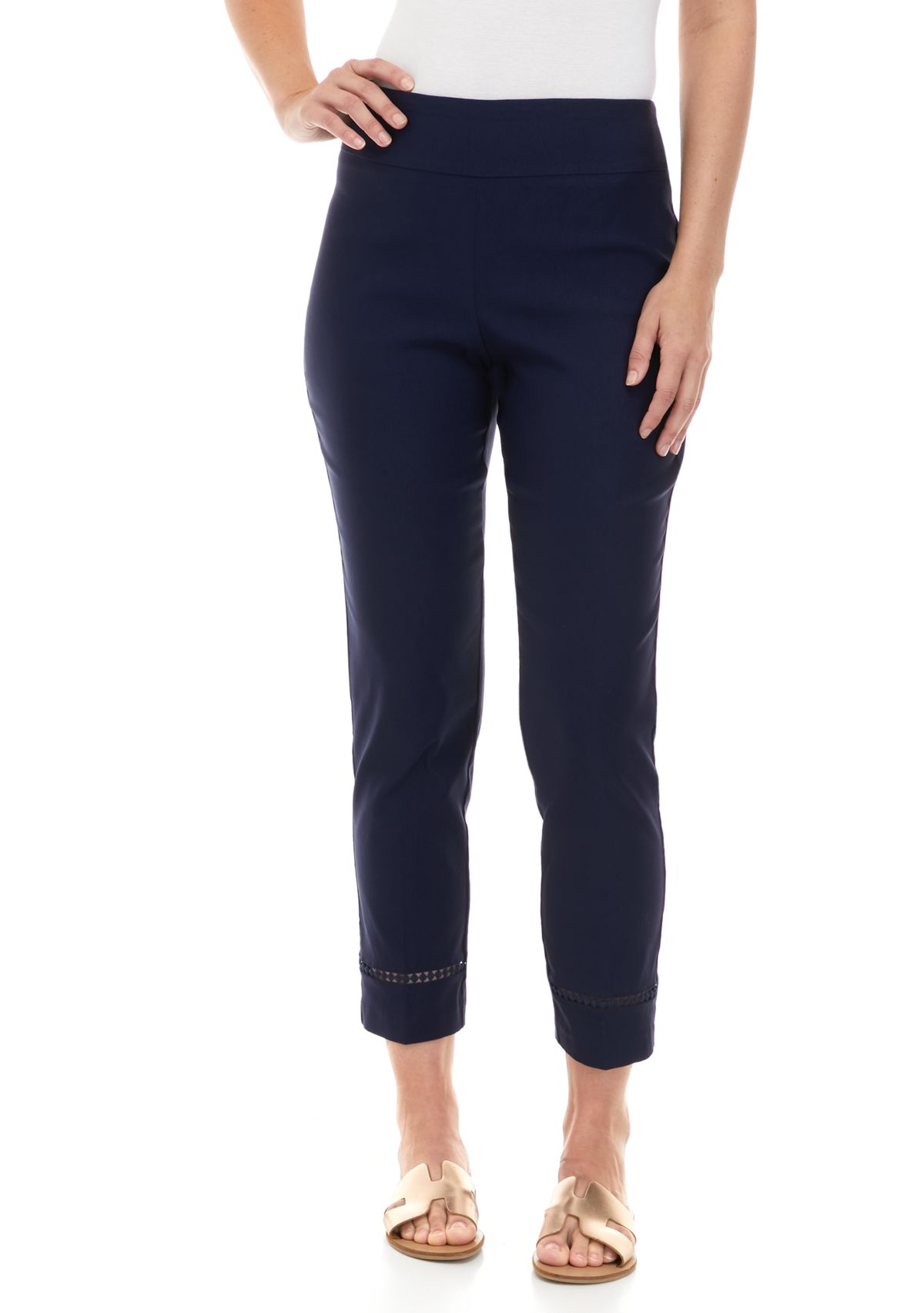 Womens Millennium Crochet Ankle Pants