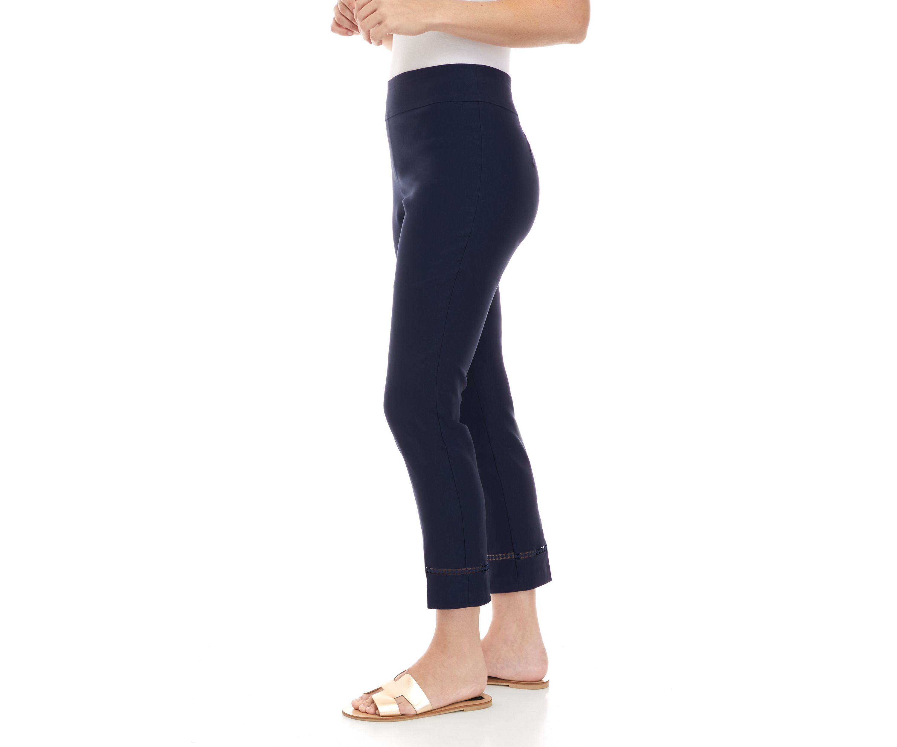 Womens Millennium Crochet Ankle Pants