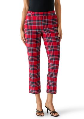 Crown & Ivy Women's Plaid Millennium Pants