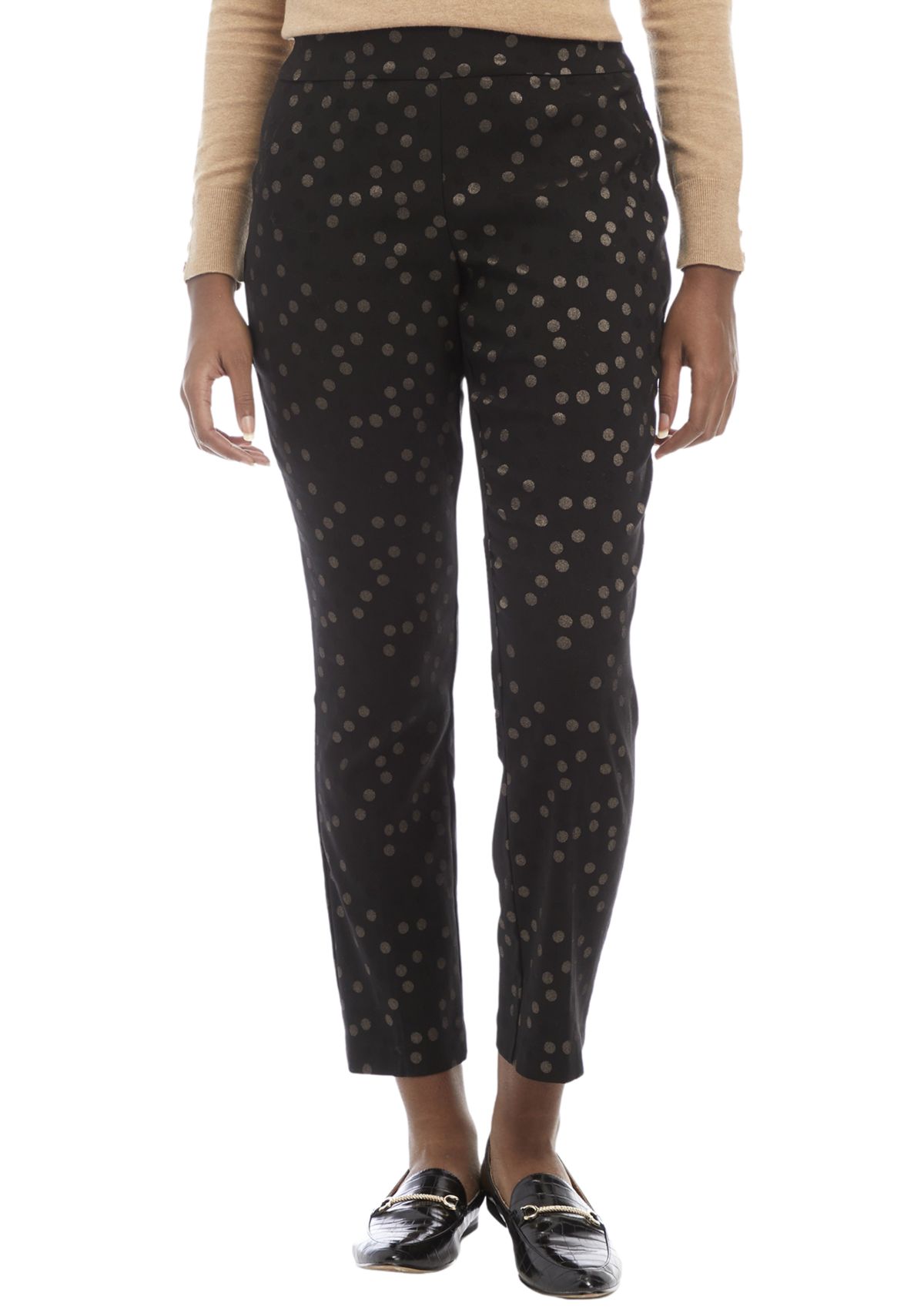 Womens Dot Jacquard Pants