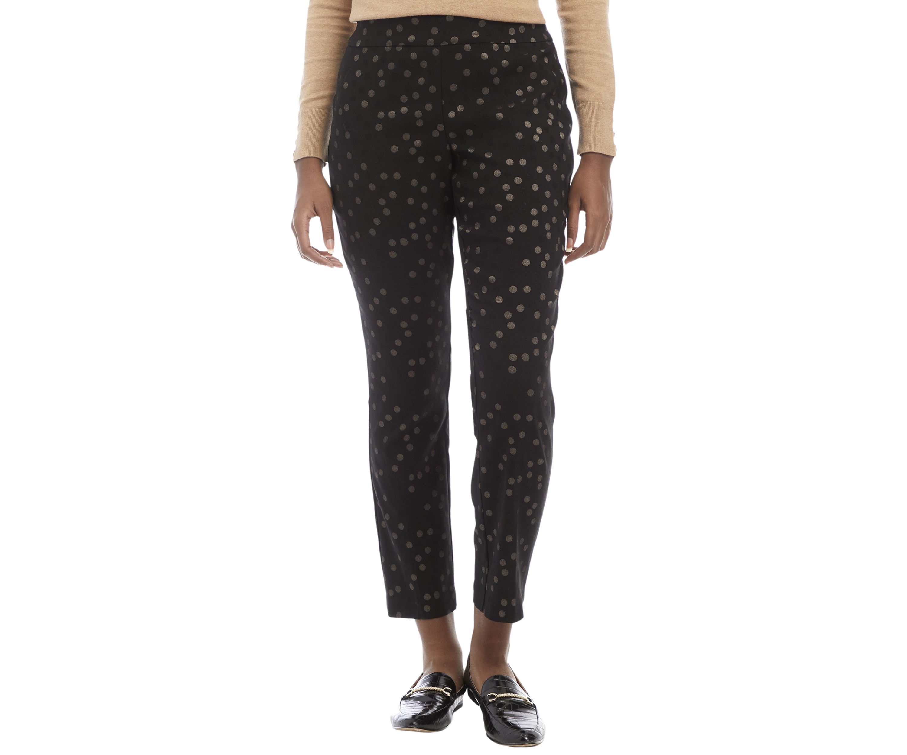 Womens Dot Jacquard Pants