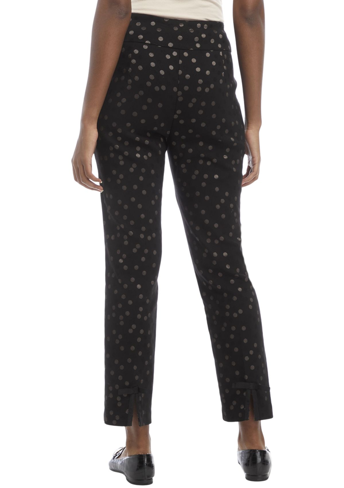 Womens Dot Jacquard Pants
