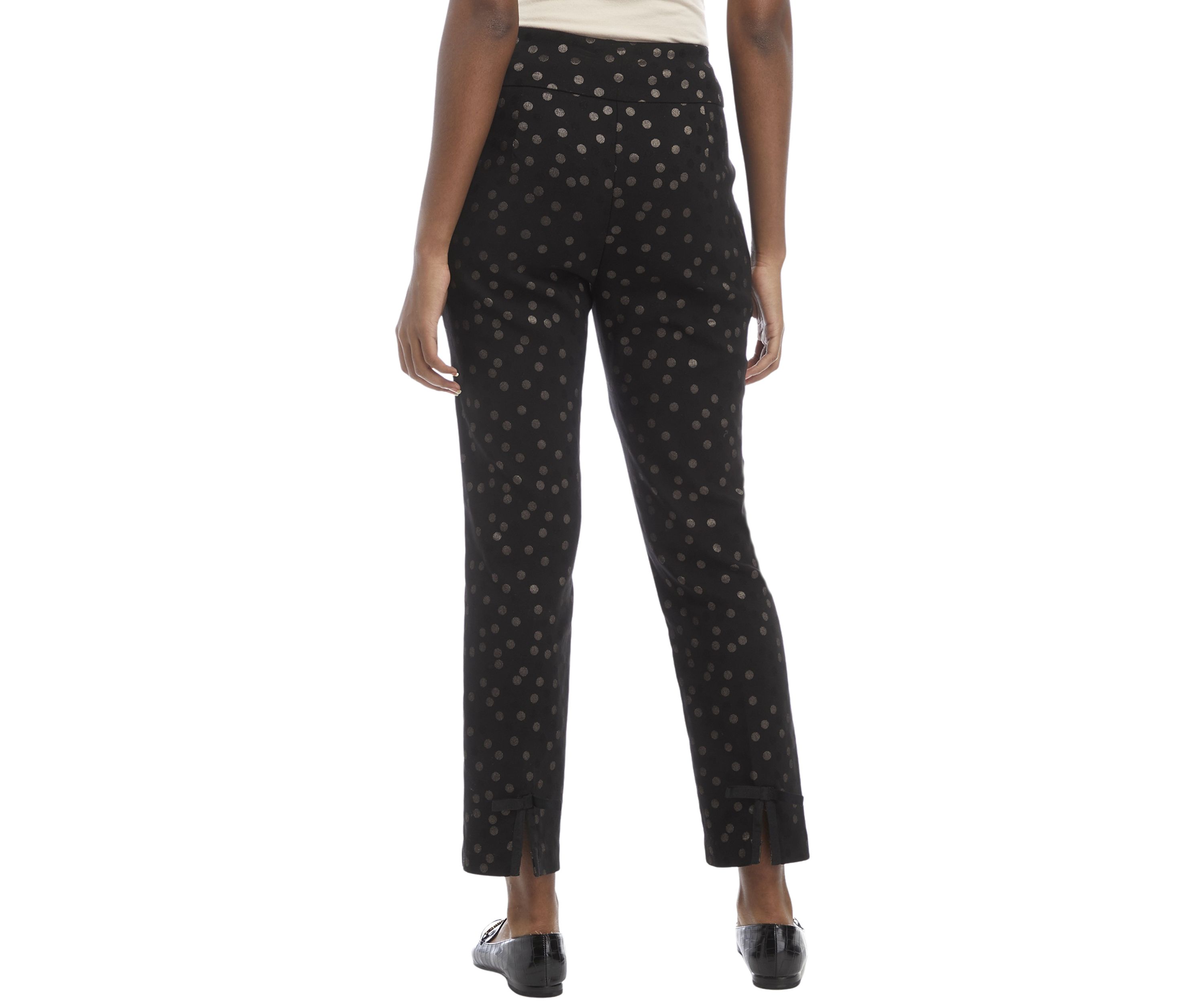 Womens Dot Jacquard Pants