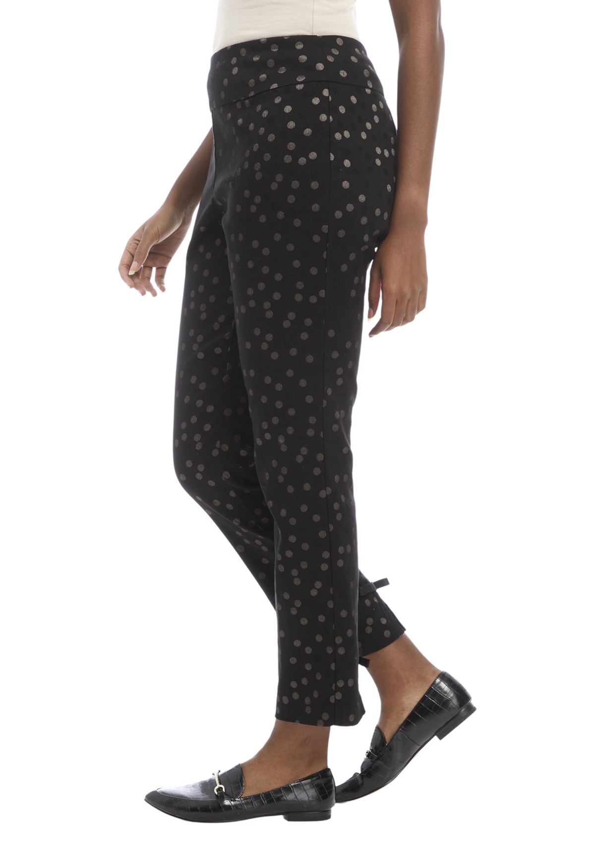 Womens Dot Jacquard Pants