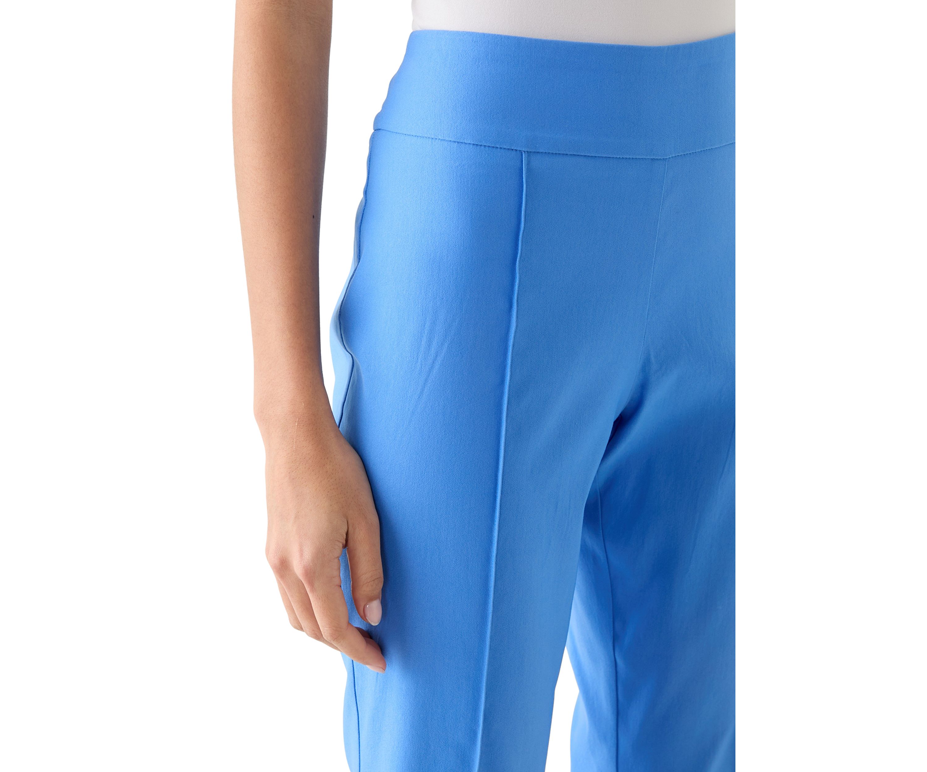 Petite Pintuck Capri Pants 