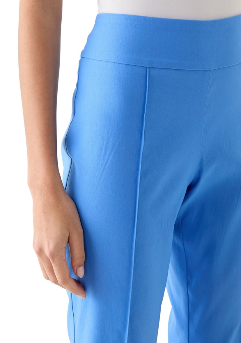 Petite Pintuck Capri Pants 