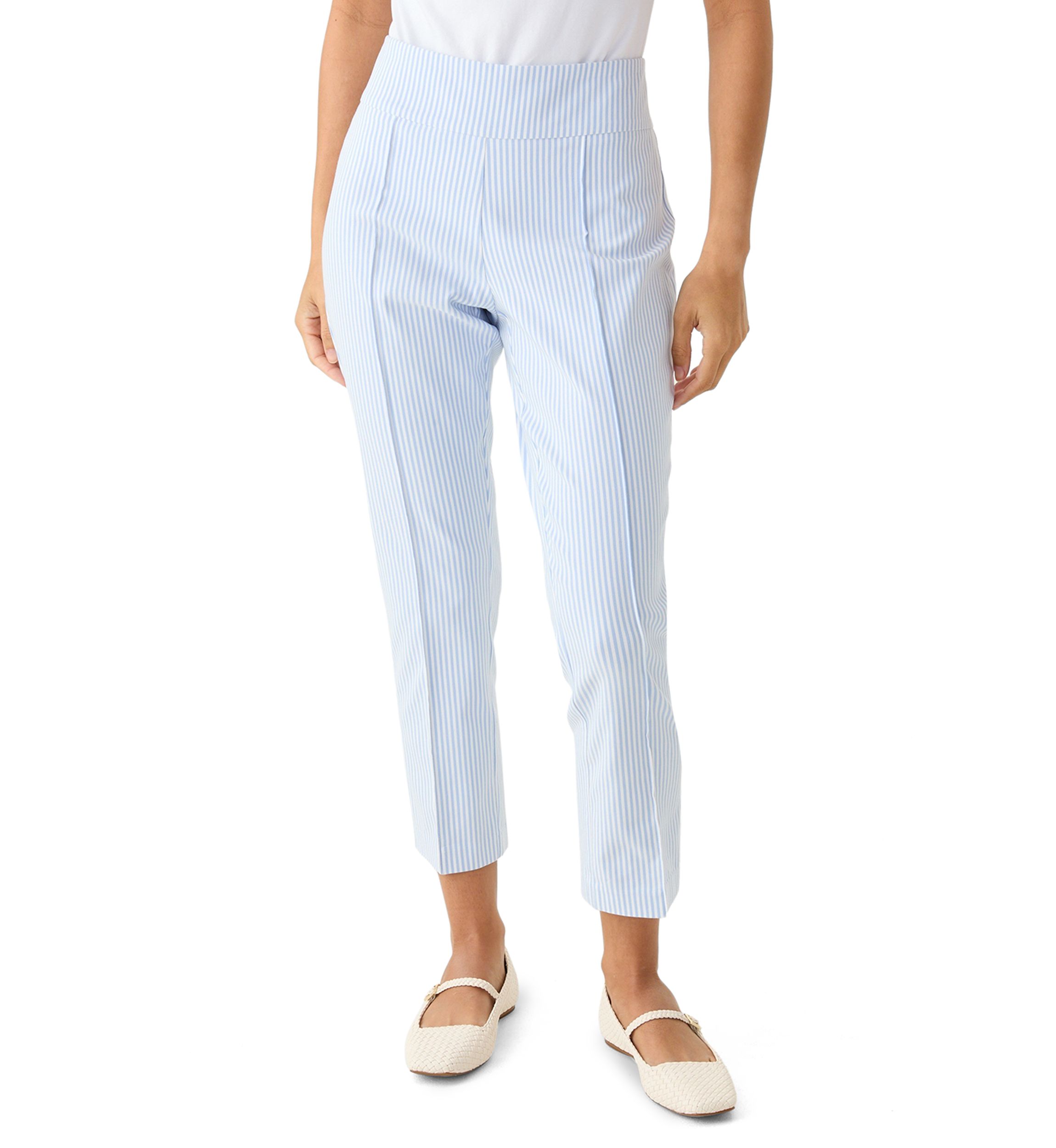 Petite Striped Trousers