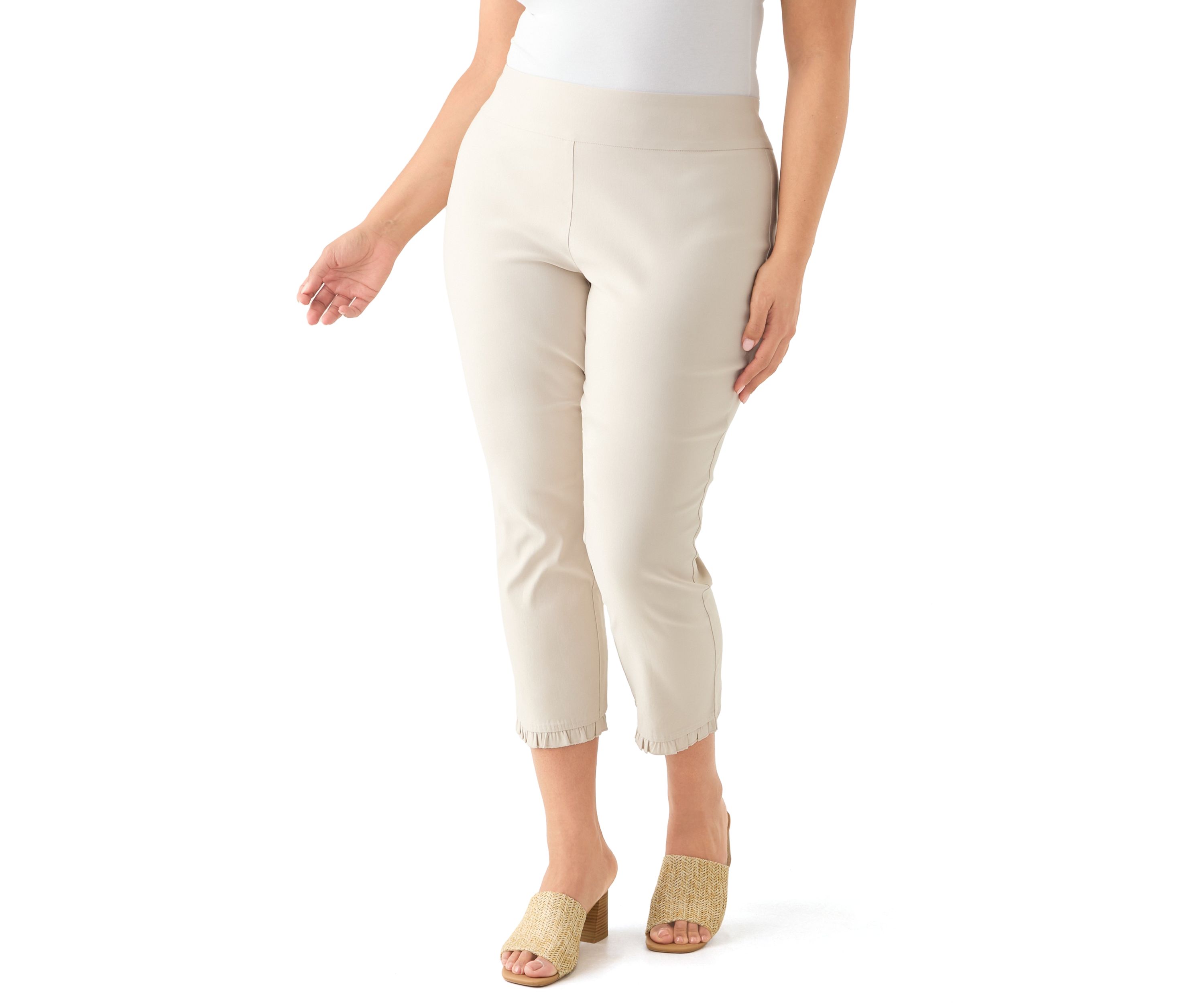 Plus Size Millennium Ruffle Ankle Pants
