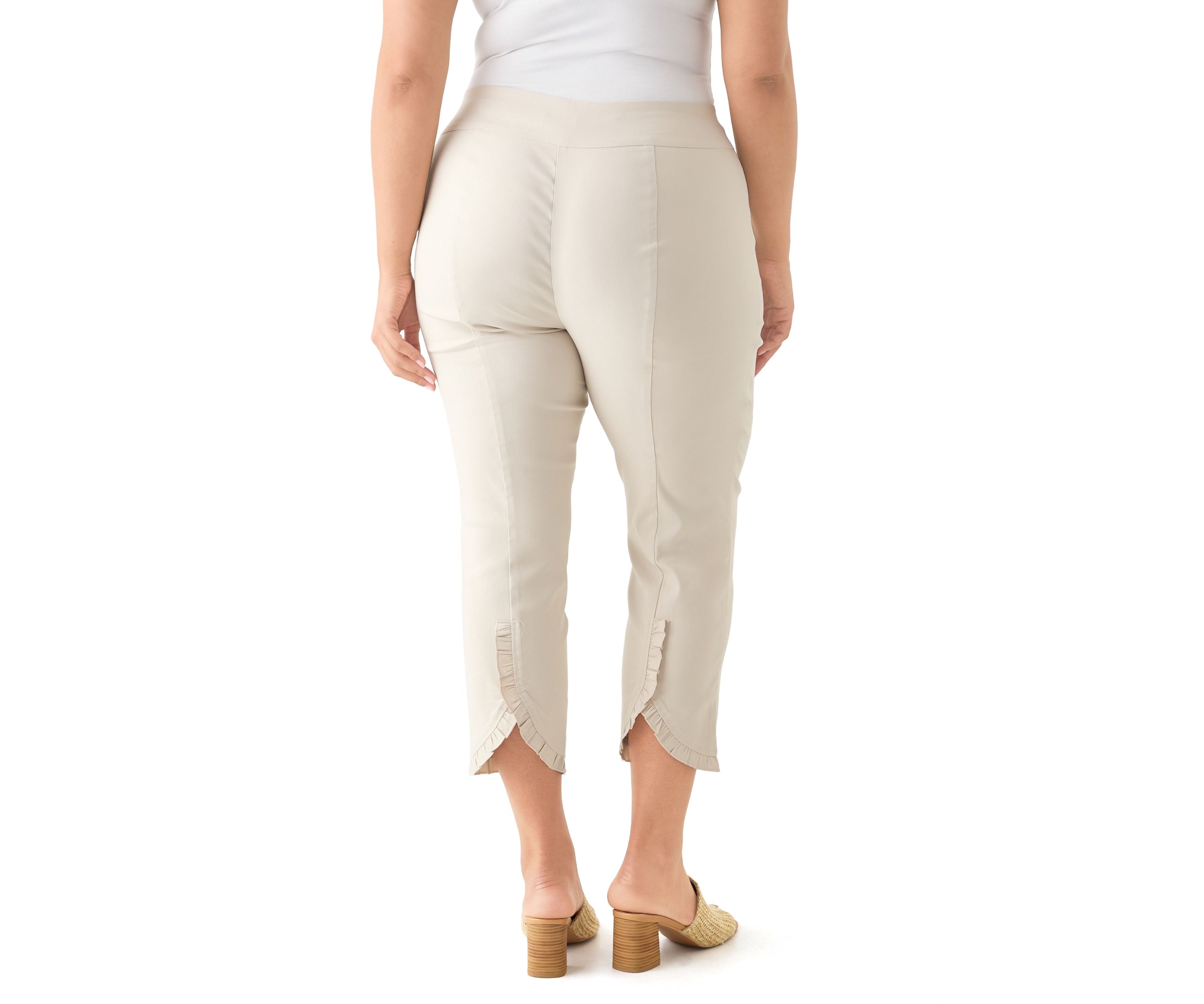 Plus Size Millennium Ruffle Ankle Pants