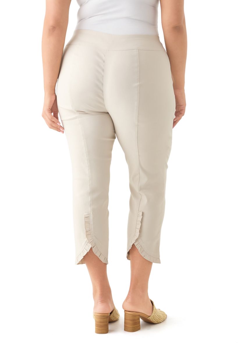 Plus Size Millennium Ruffle Ankle Pants