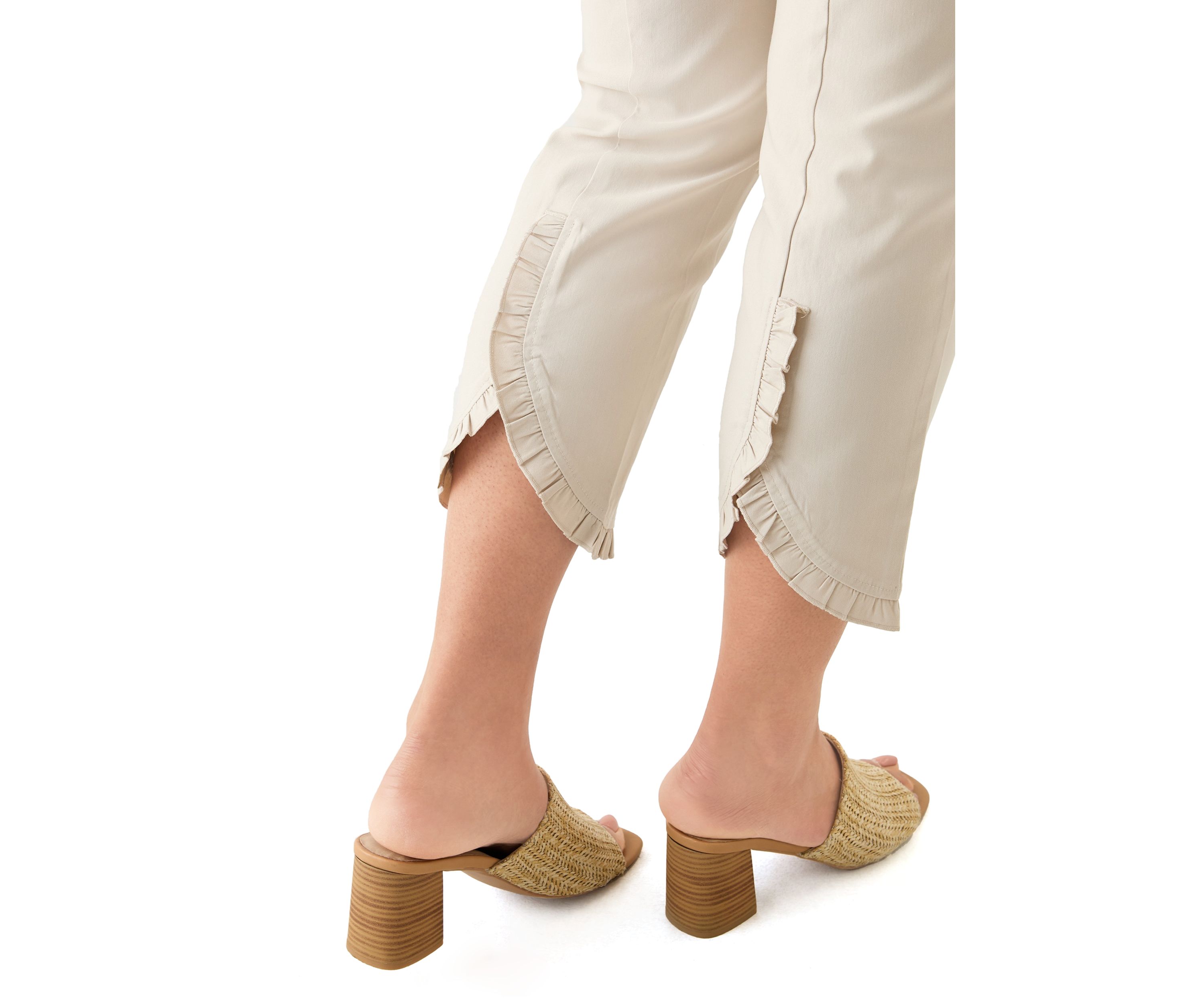 Plus Size Millennium Ruffle Ankle Pants