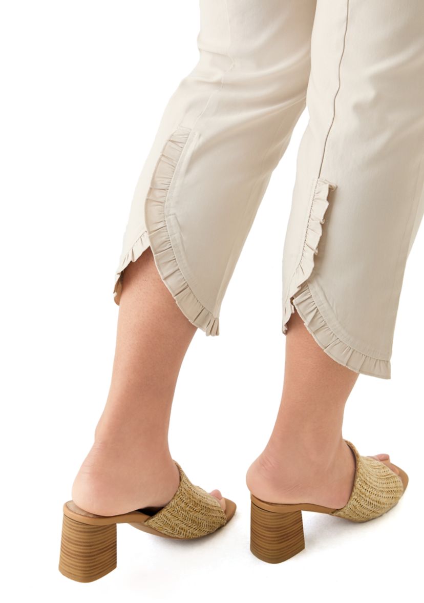 Plus Size Millennium Ruffle Ankle Pants