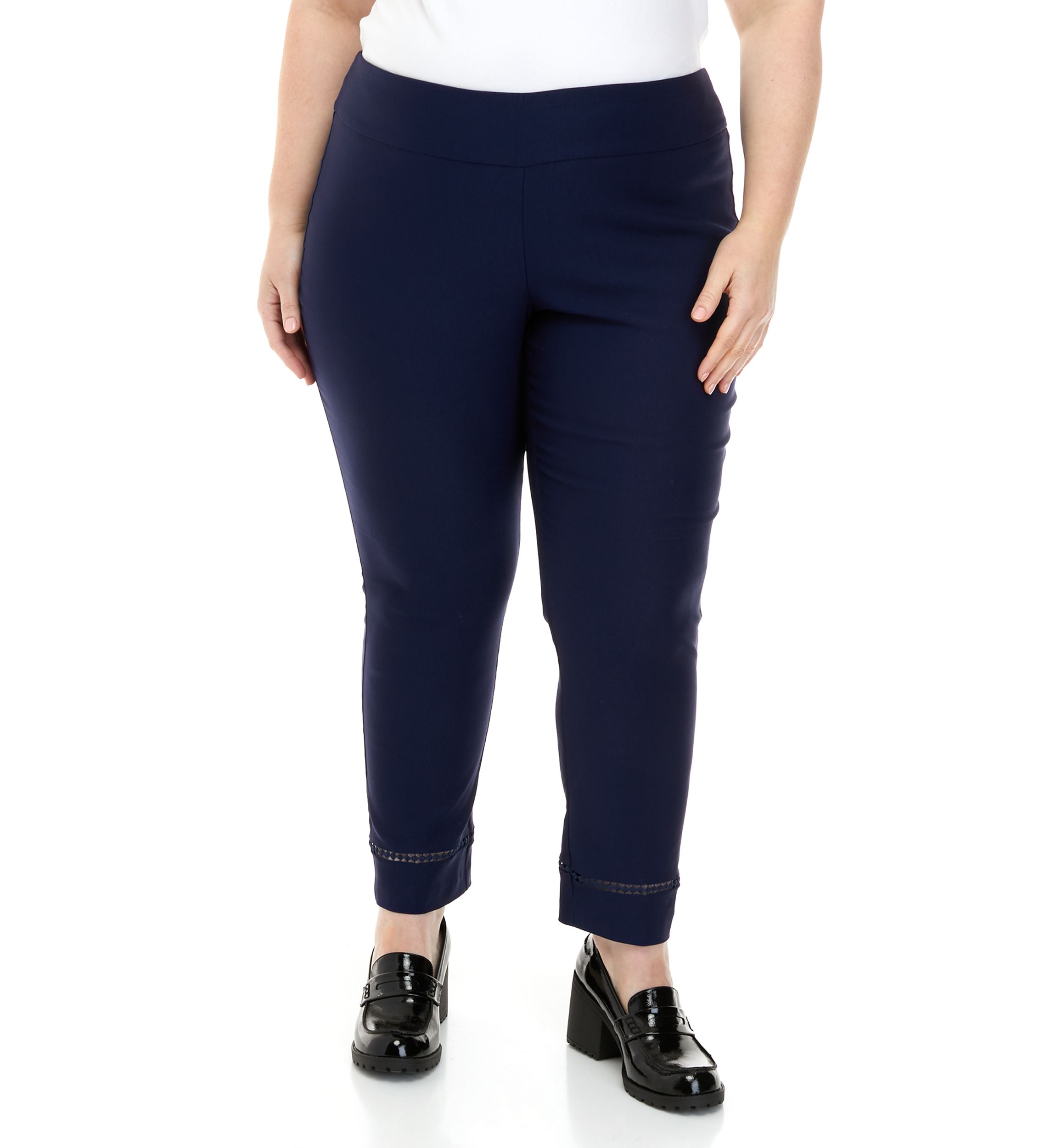 Plus Size Tech Stretch Ankle Leggings