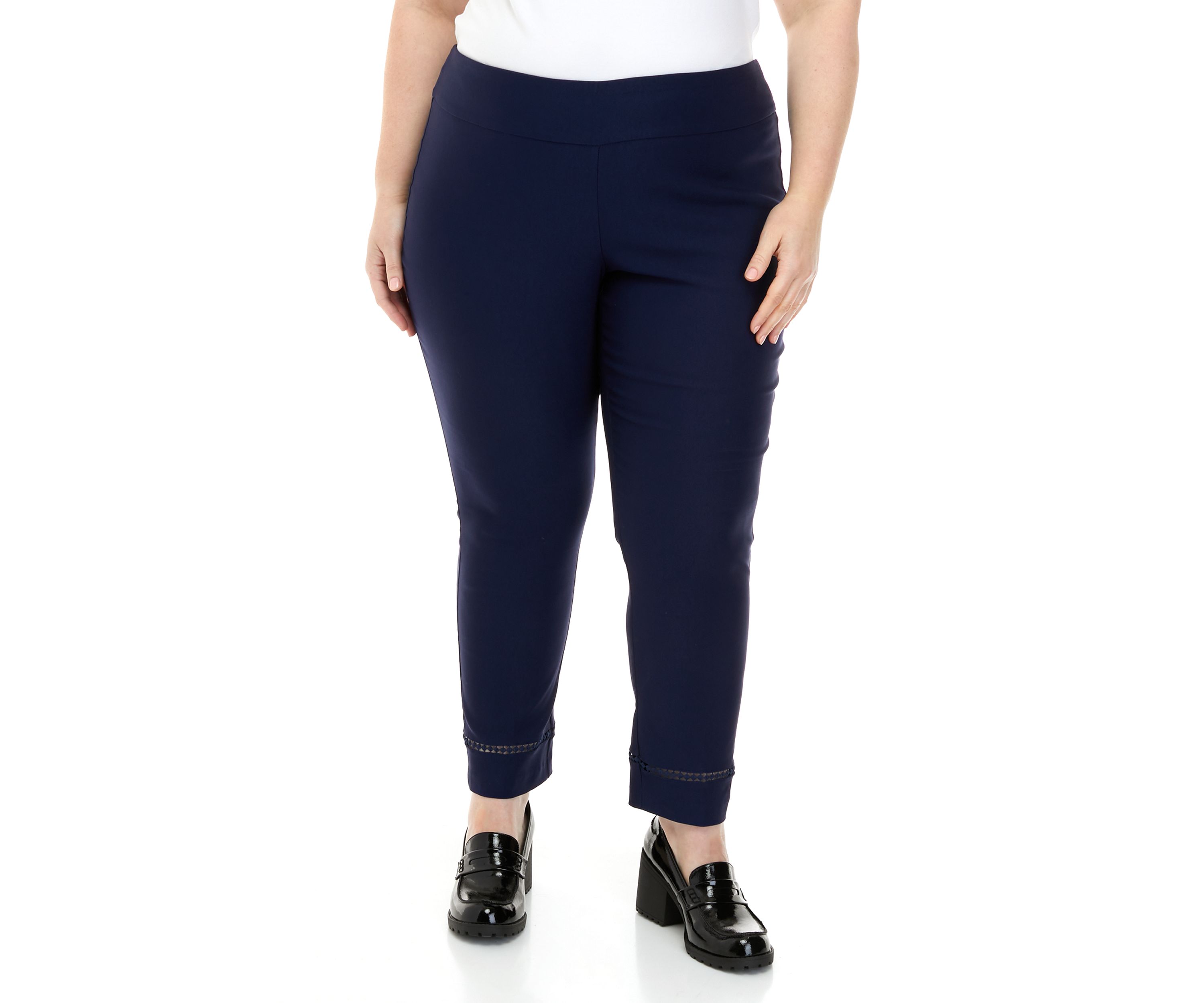 Plus Size Tech Stretch Ankle Leggings