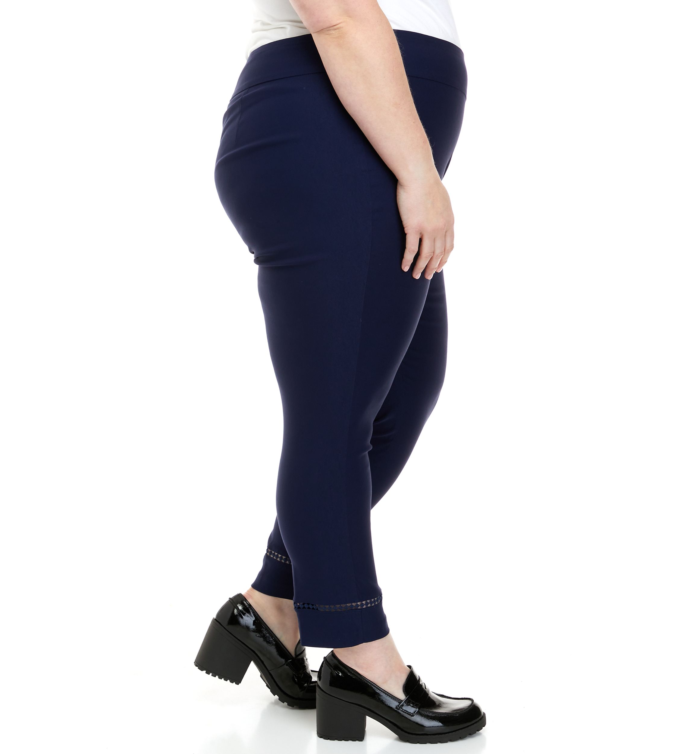 Plus Size Tech Stretch Ankle Leggings
