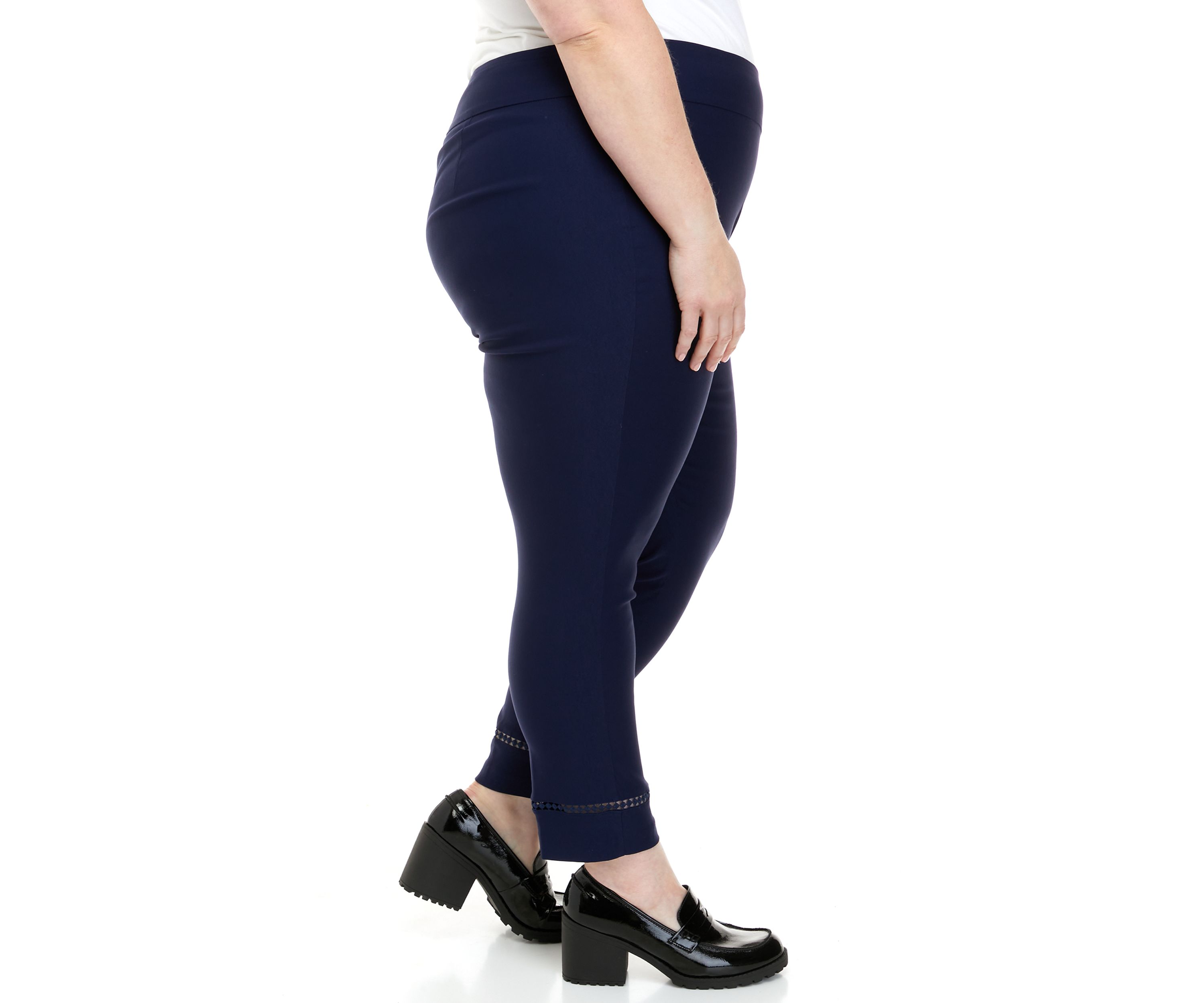 Plus Size Tech Stretch Ankle Leggings