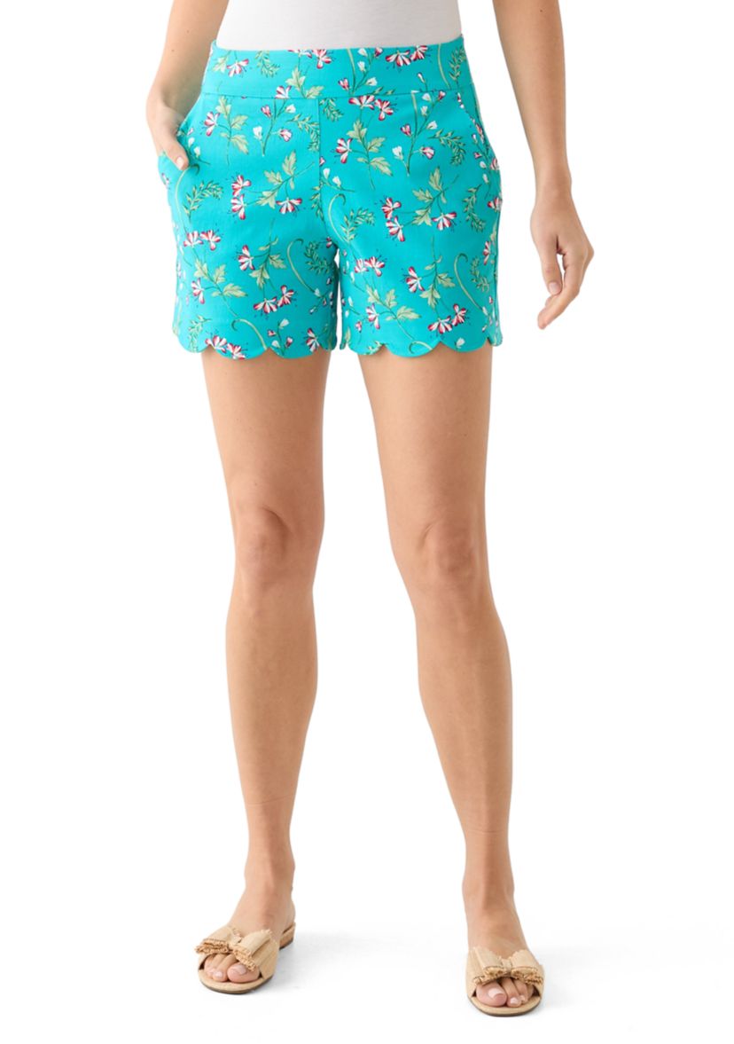Womens Millennium Scalloped Shorts