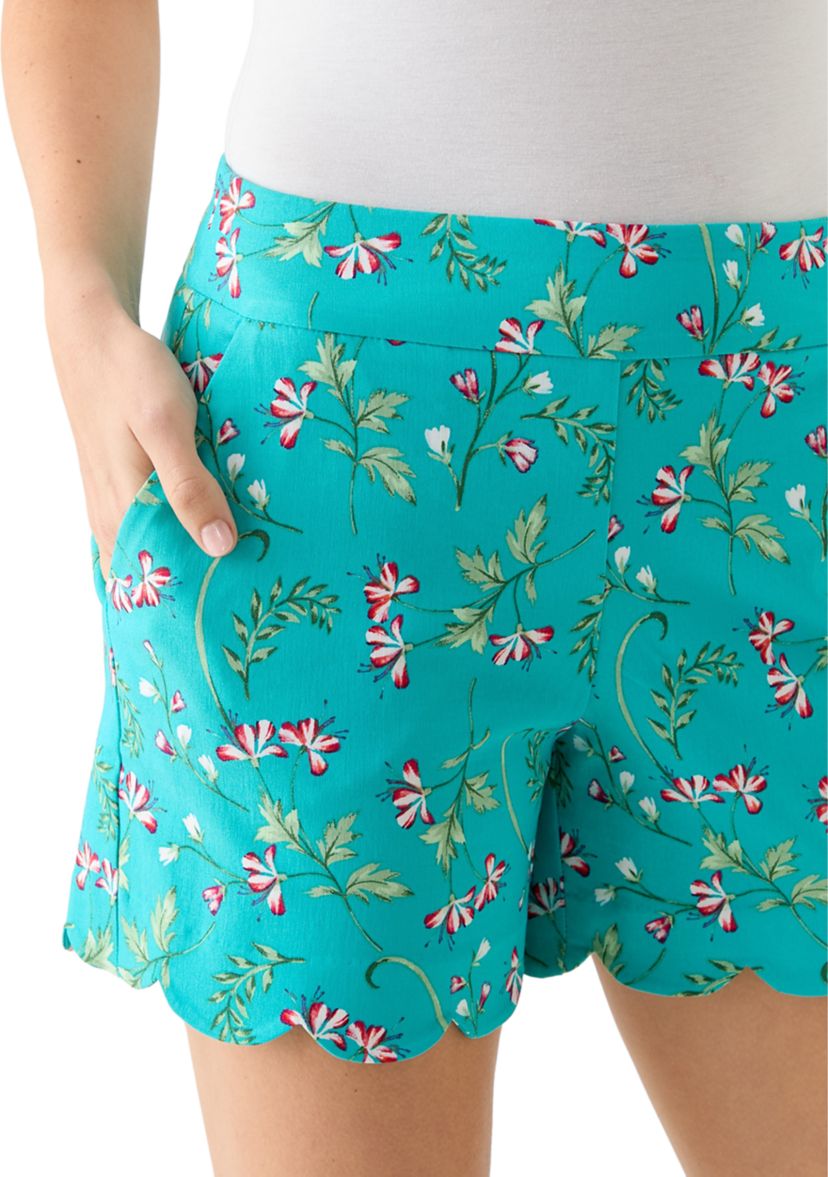 Womens Millennium Scalloped Shorts
