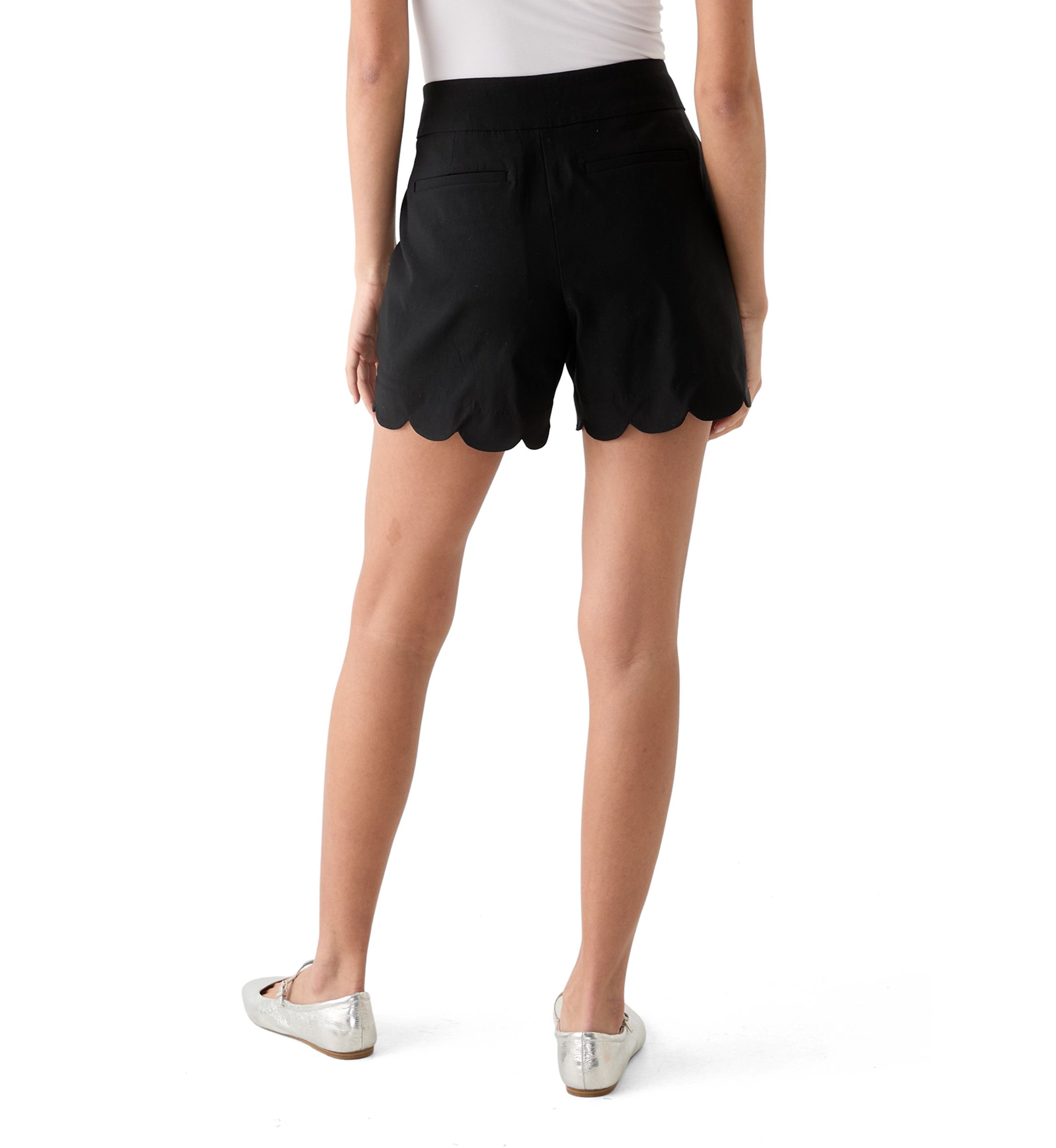 Petite Scallop Shorts