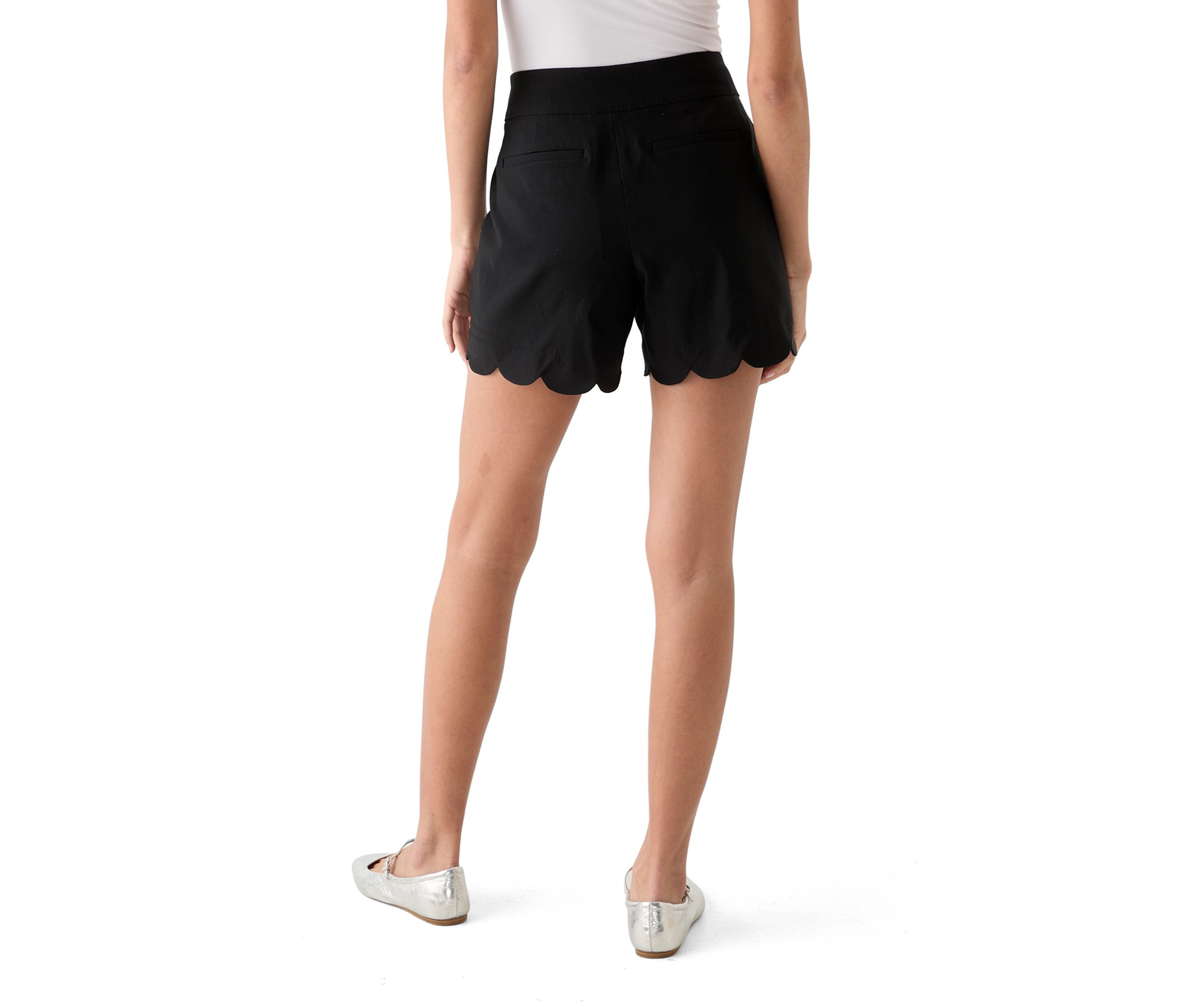 Petite Scallop Shorts