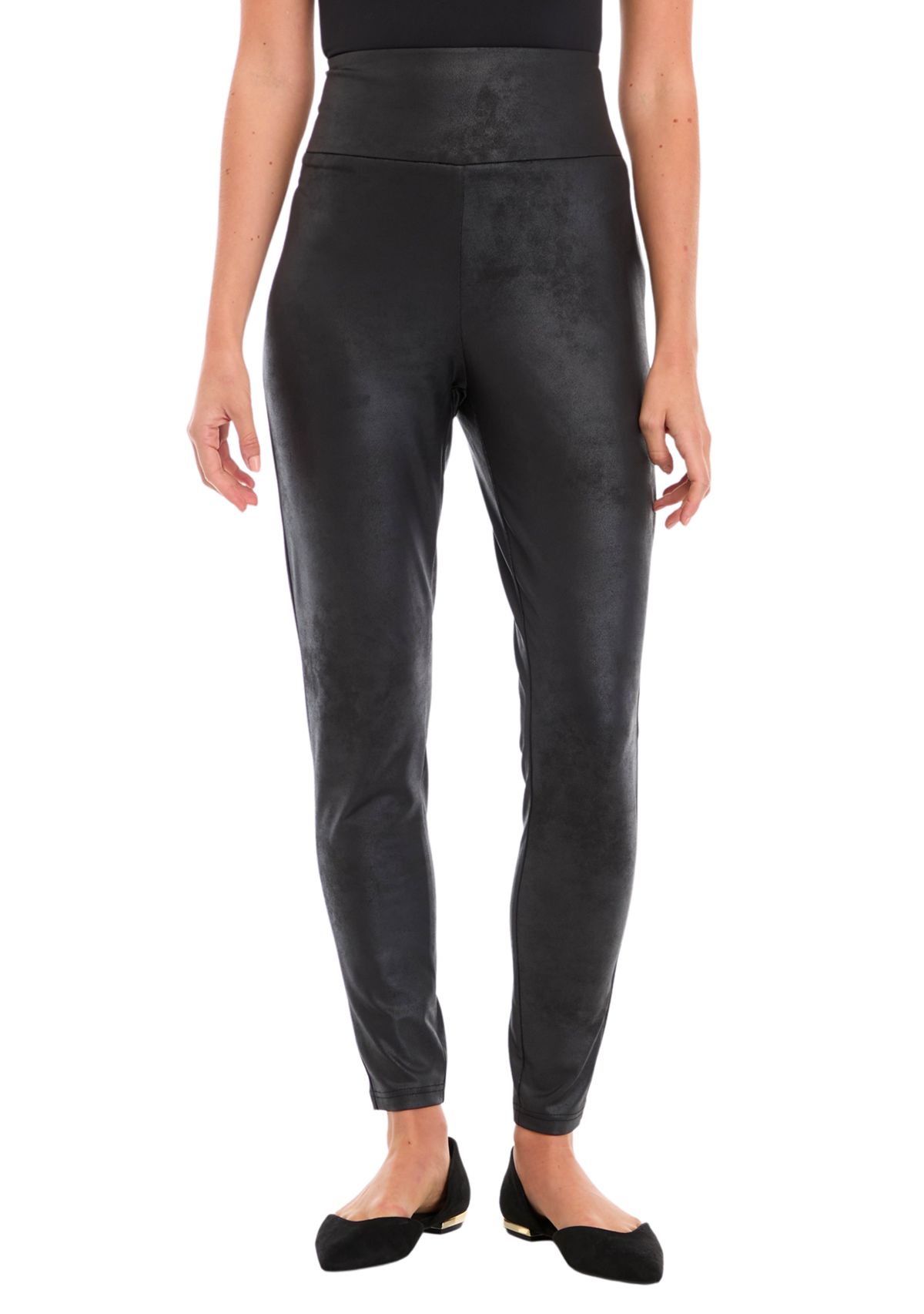 Womens Faux Leather Leggings