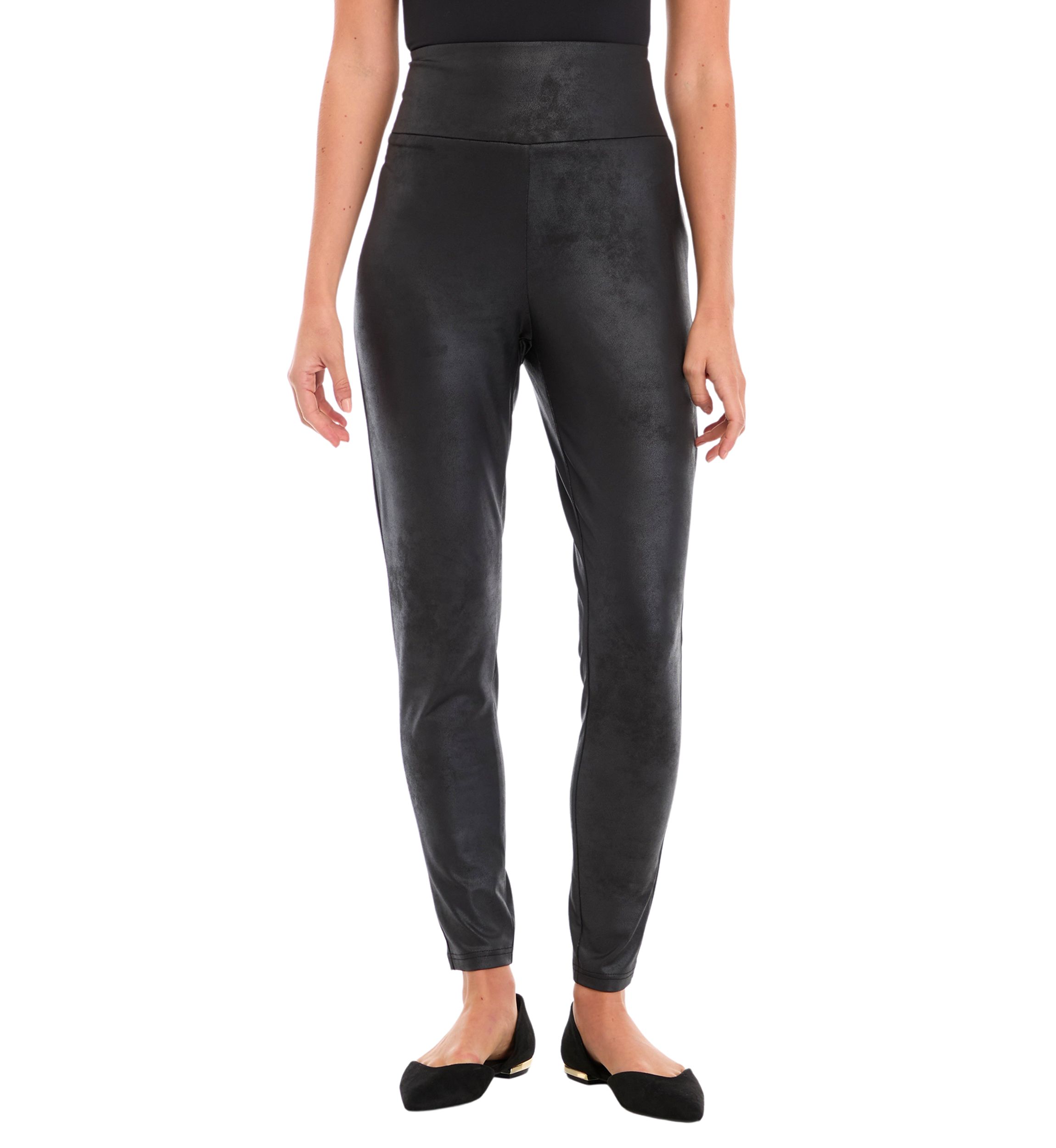 Womens Faux Leather Leggings