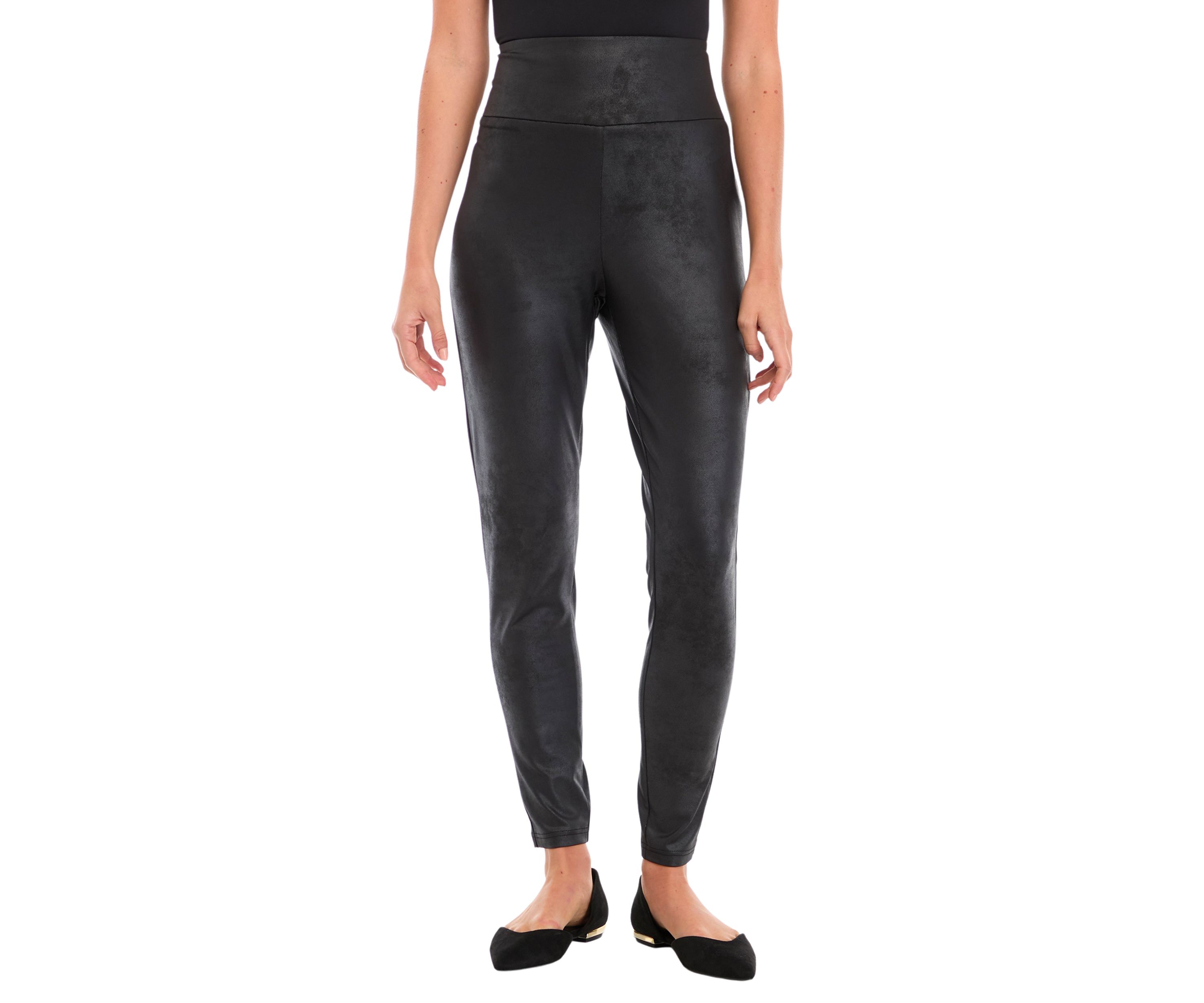 Womens Faux Leather Leggings